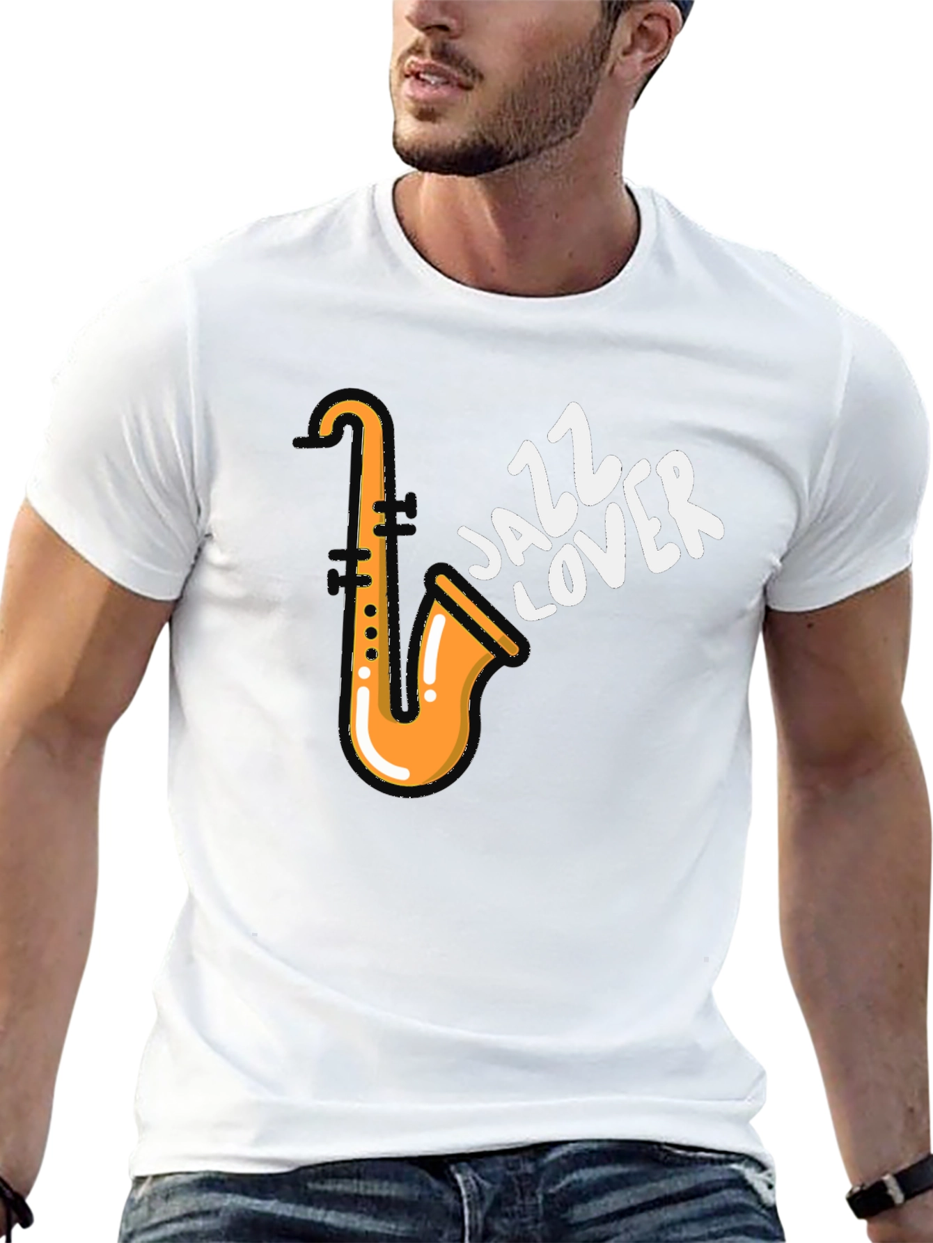 Jazz Lover T-Shirt - Saxophone Design