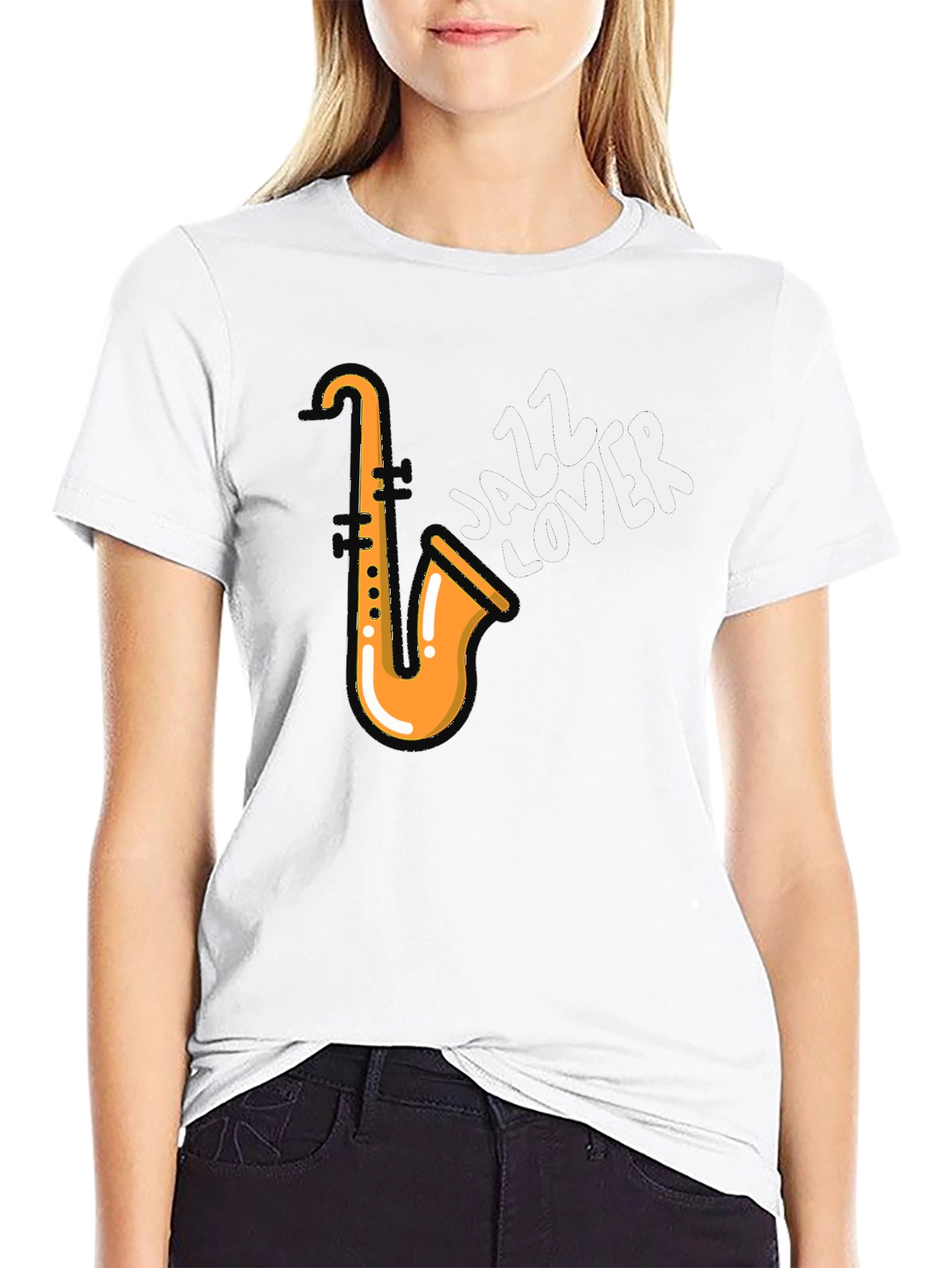 Jazz Lover T-Shirt - Saxophone Design