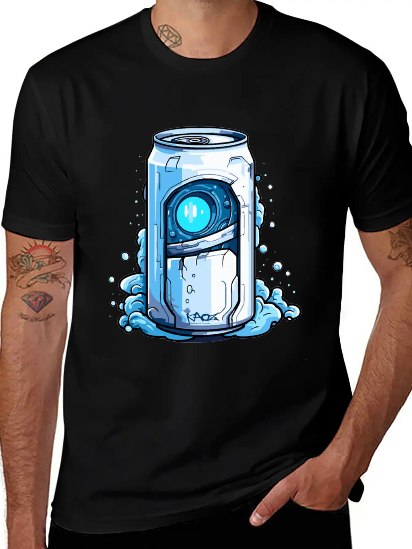 Robot Cyborg Soda Can Unisex Casual T-Shirt – Clean Design For Daily Comfort