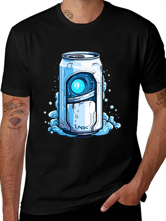 Robot Cyborg Soda Can Unisex Casual T-Shirt – Clean Design For Daily Comfort