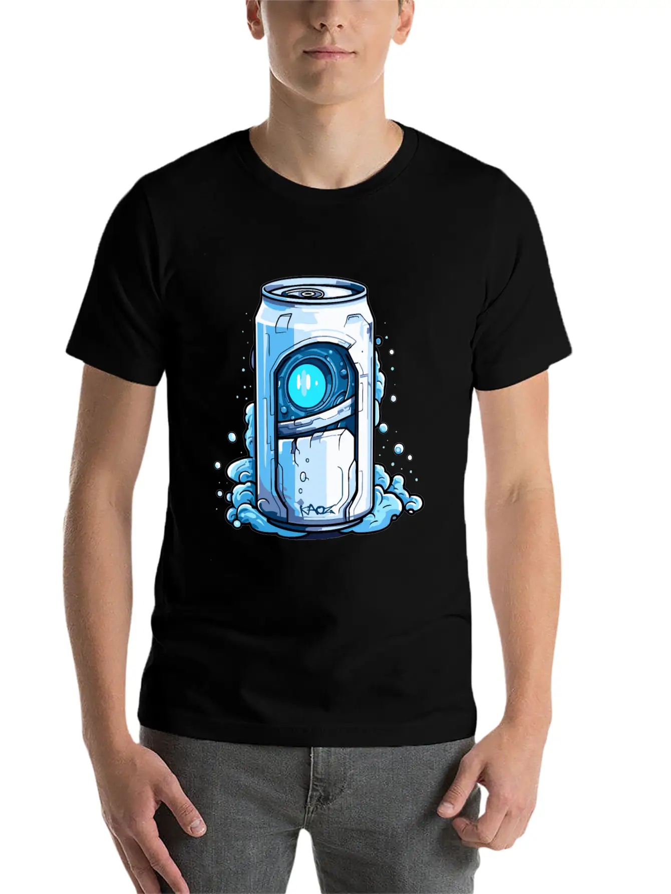 Robot Cyborg Soda Can Unisex Casual T-Shirt – Clean Design For Daily Comfort