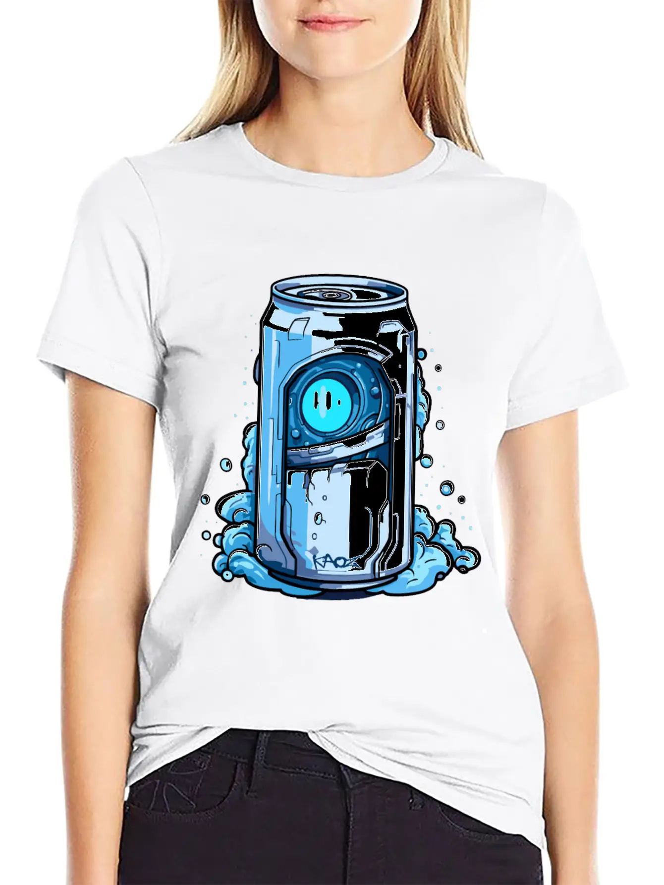 Robot Cyborg Soda Can Unisex Casual T-Shirt – Clean Design For Daily Comfort