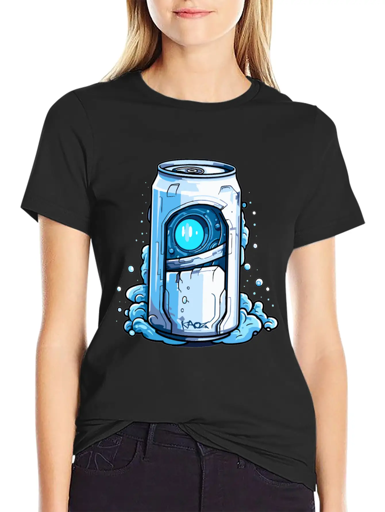 Robot Cyborg Soda Can Unisex Casual T-Shirt – Clean Design For Daily Comfort