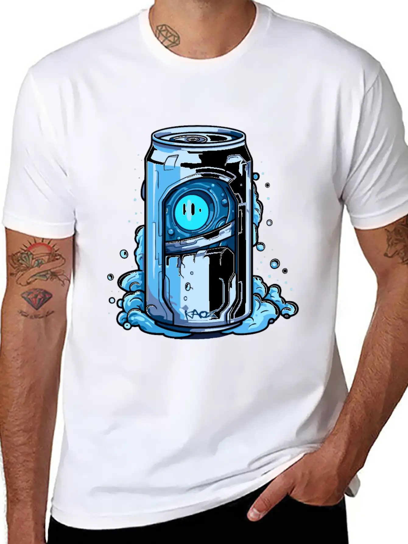 Robot Cyborg Soda Can Unisex Casual T-Shirt – Clean Design For Daily Comfort