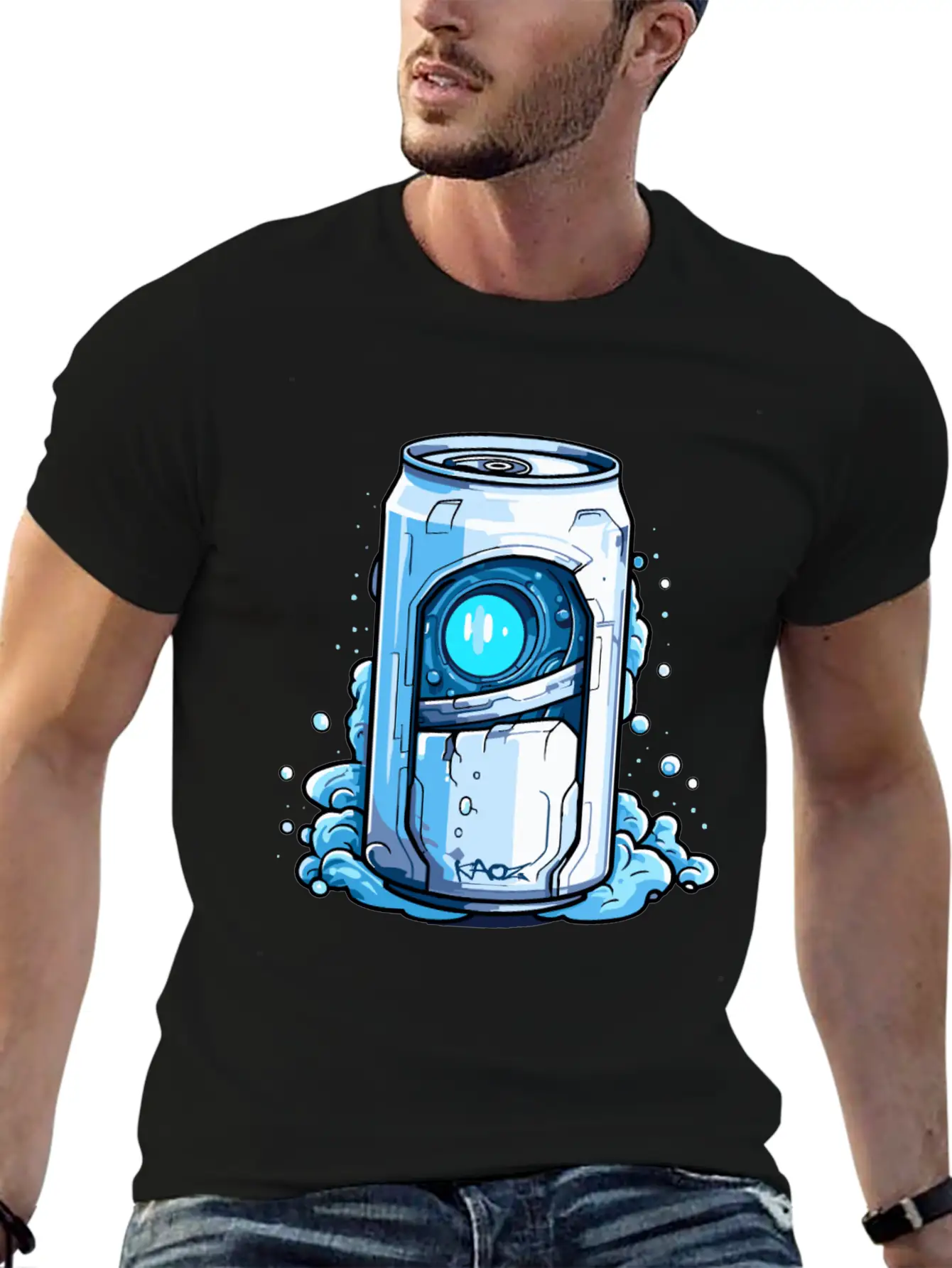 Robot Cyborg Soda Can Unisex Casual T-Shirt – Clean Design For Daily Comfort
