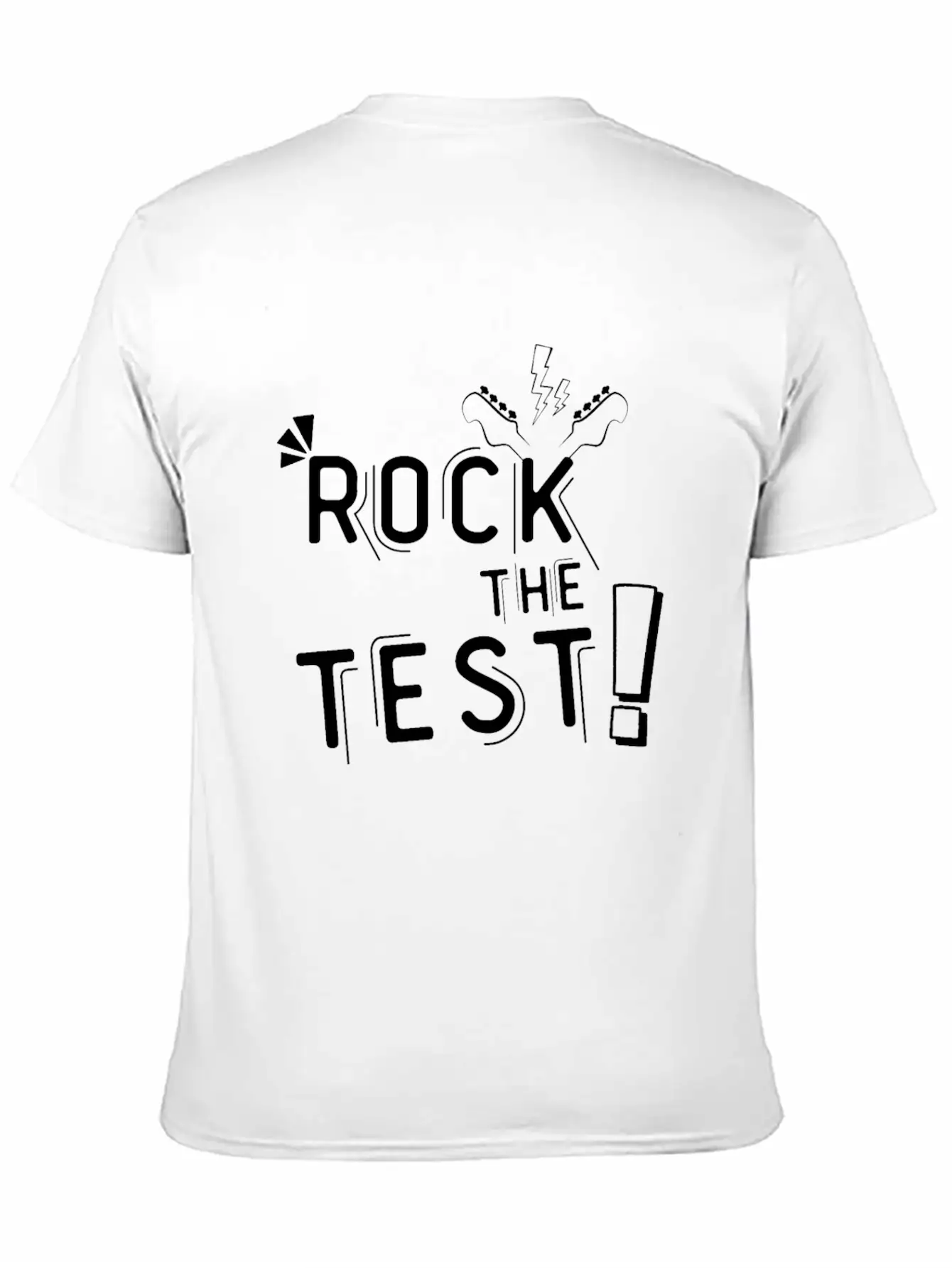 Rock The Test Shake Test Guitar Unisex Casual T-Shirt – Clean Design For Daily Comfort