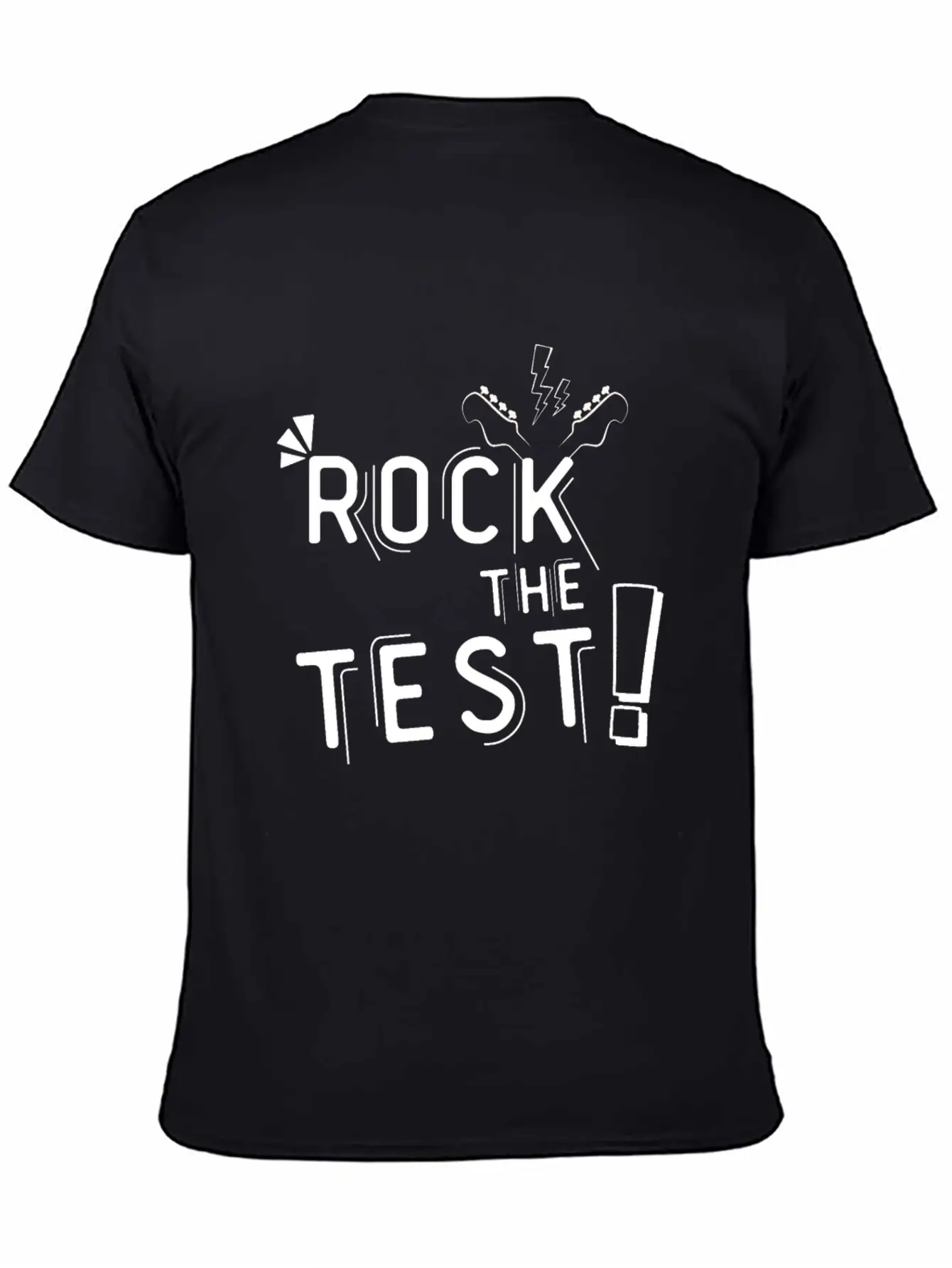 Rock The Test Shake Test Guitar Unisex Casual T-Shirt – Clean Design For Daily Comfort