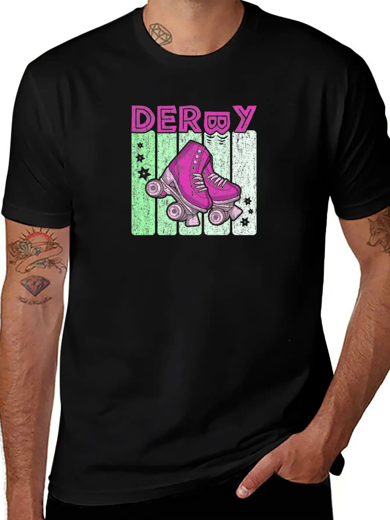 Roller Derby 70s Skate Disco Unisex Casual T-Shirt – Clean Design For Daily Comfort