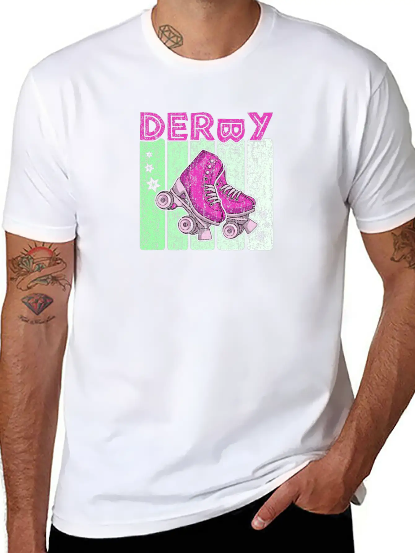 Roller Derby 70s Skate Disco Unisex Casual T-Shirt – Clean Design For Daily Comfort