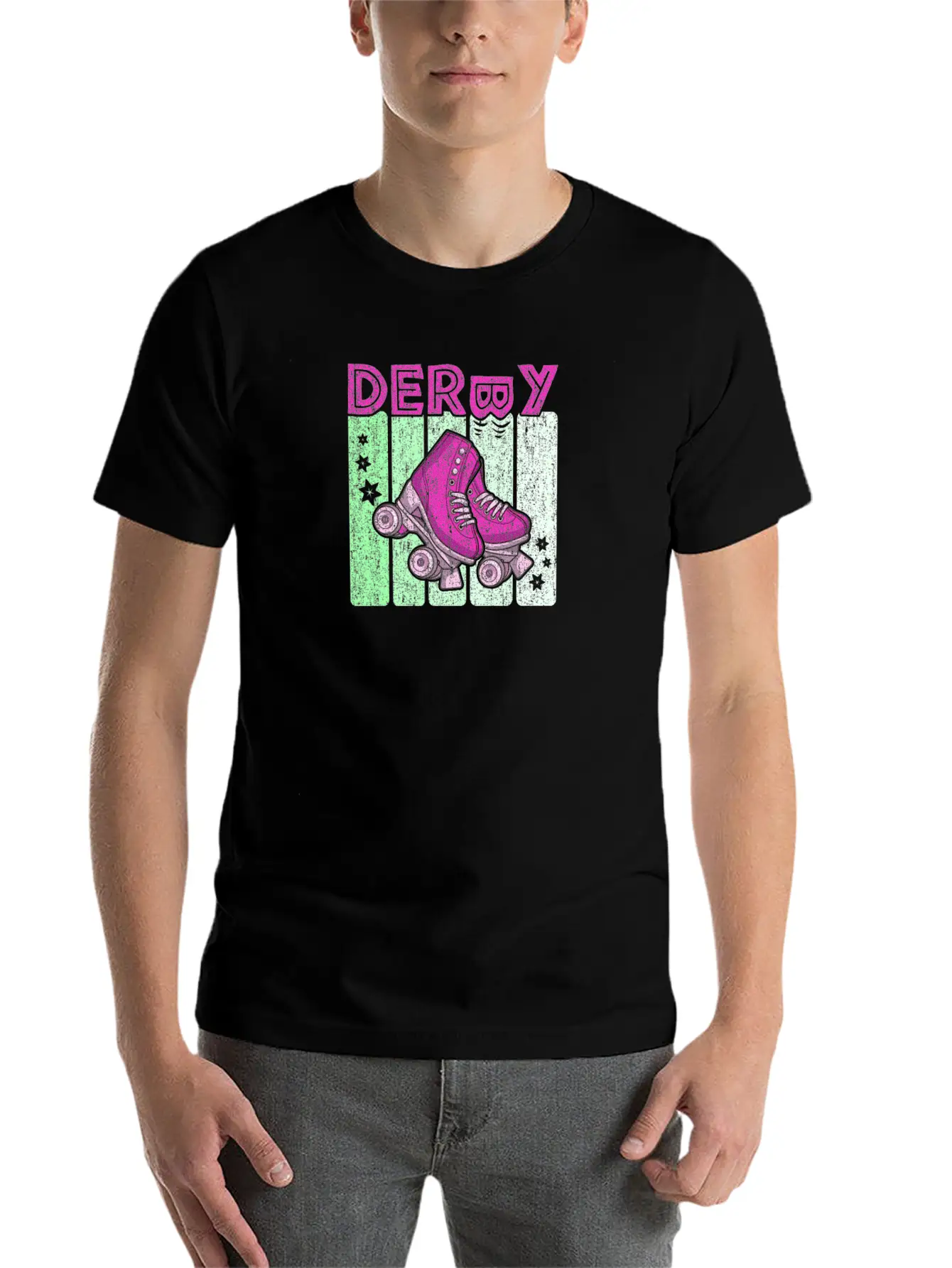 Roller Derby 70s Skate Disco Unisex Casual T-Shirt – Clean Design For Daily Comfort