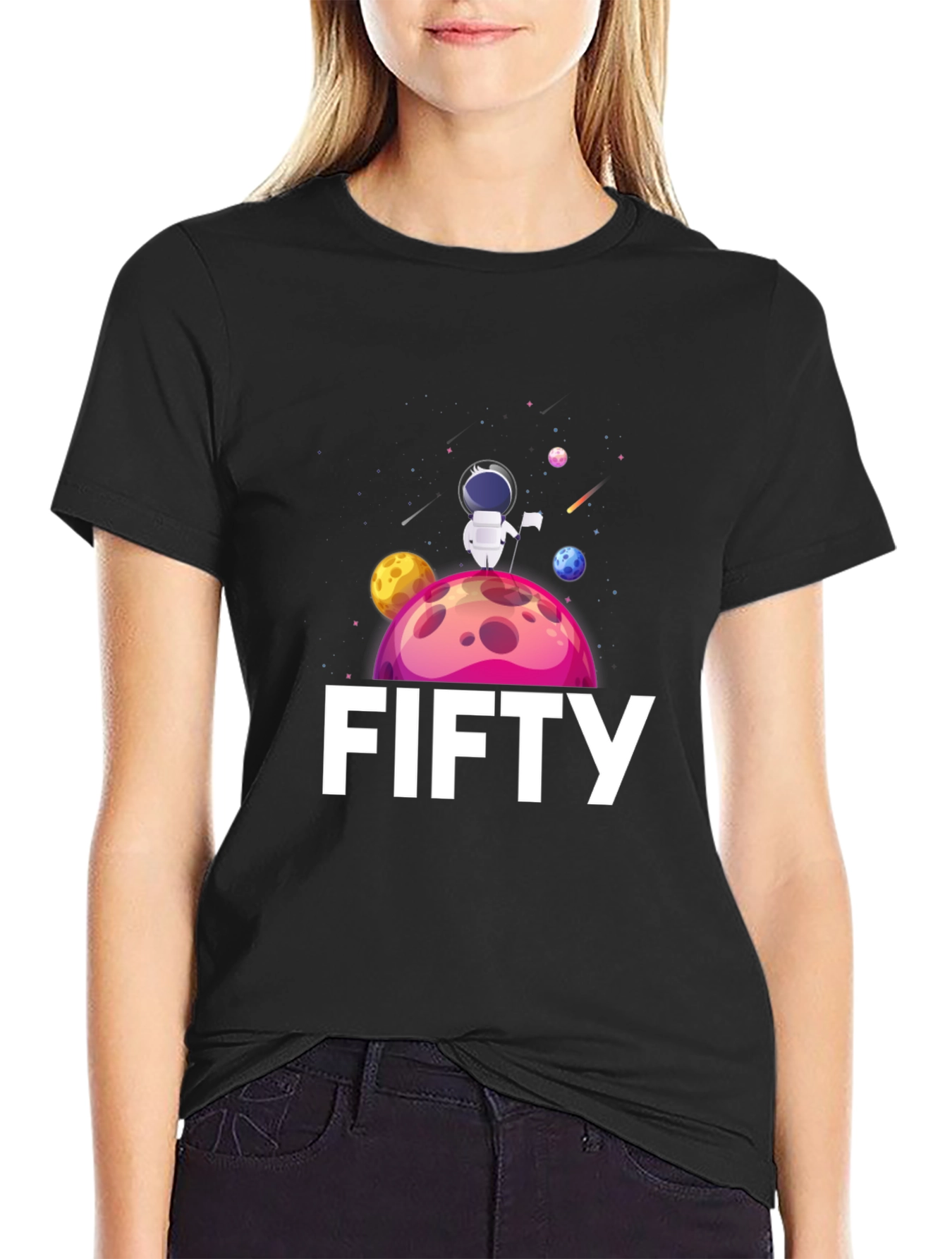 Fifty Astronaut Graphic T-Shirt