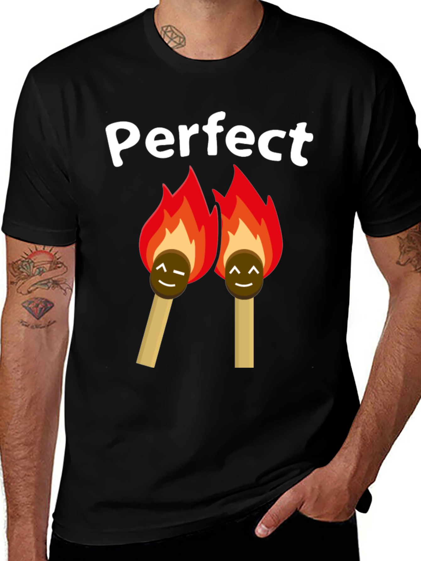 Perfect Match T-Shirt - Novelty Graphic Tee