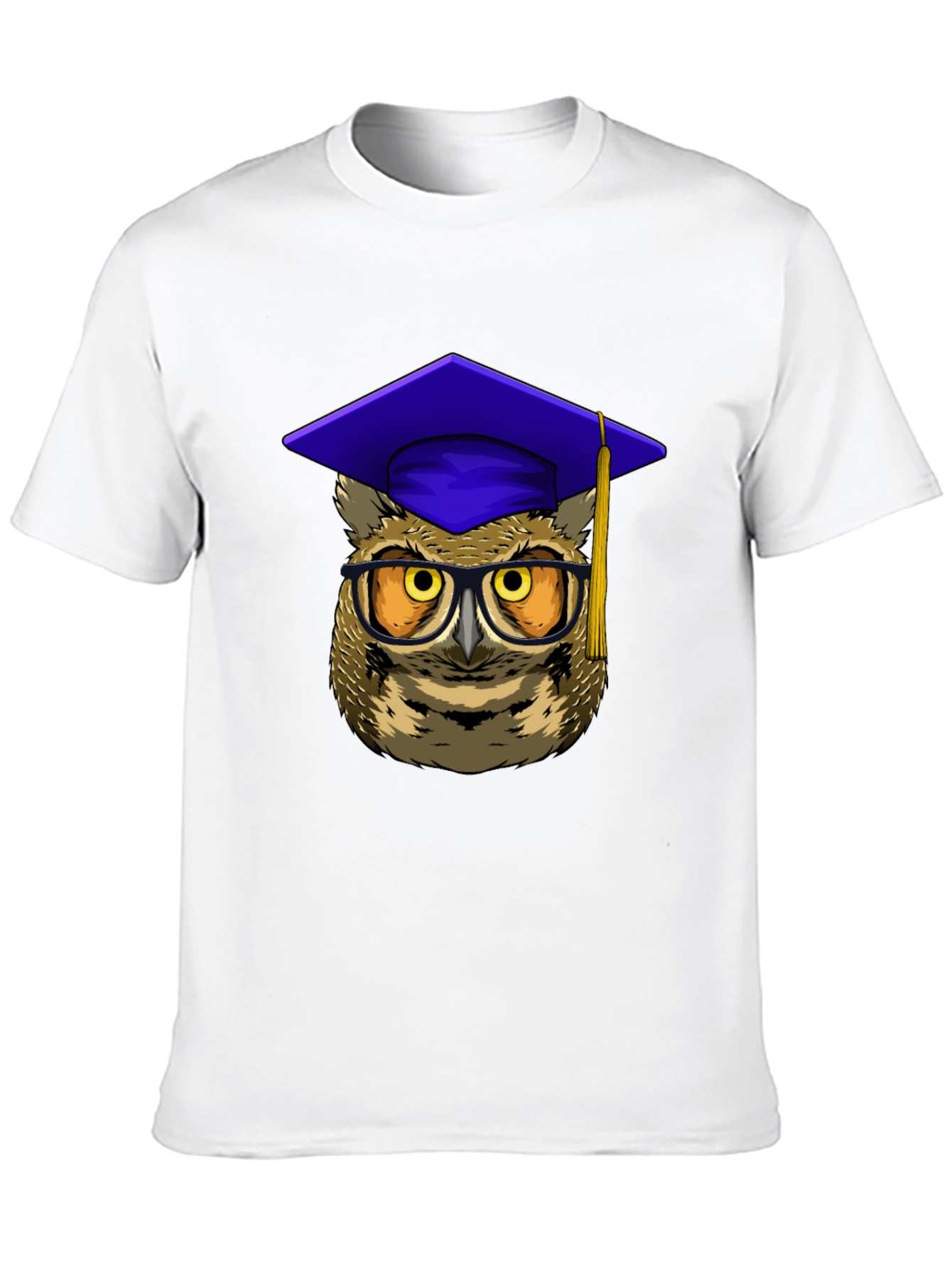 Graduation Owl Graphic Tee - Black