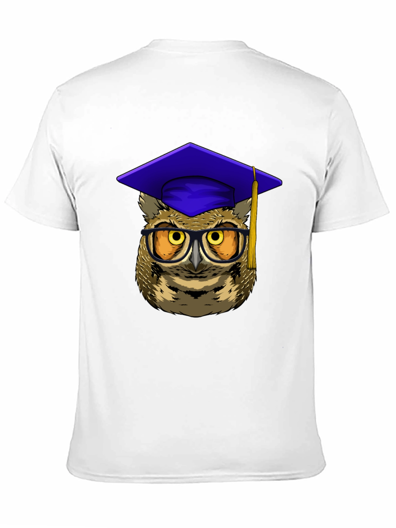 Graduation Owl Graphic Tee - Black