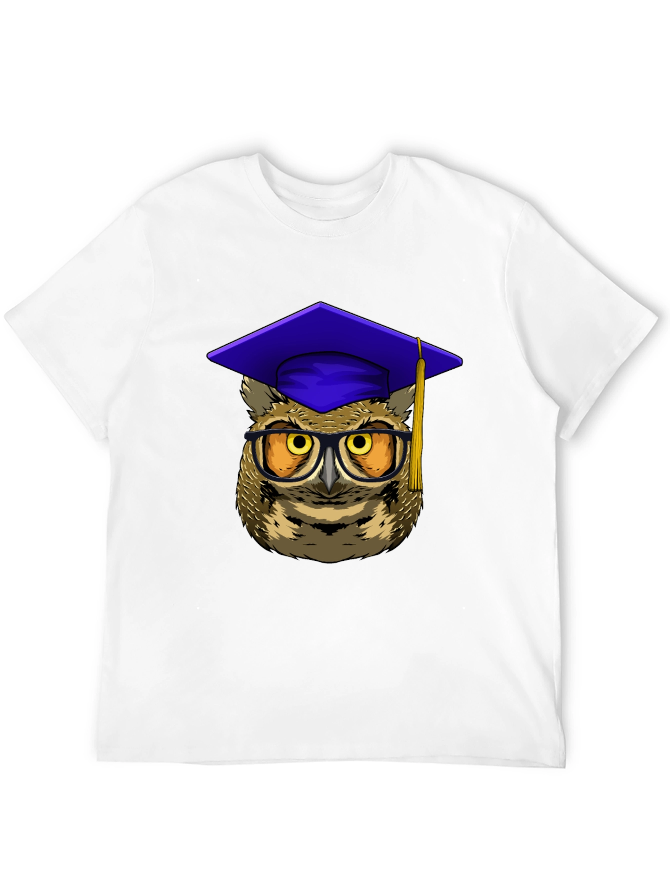 Graduation Owl Graphic Tee - Black