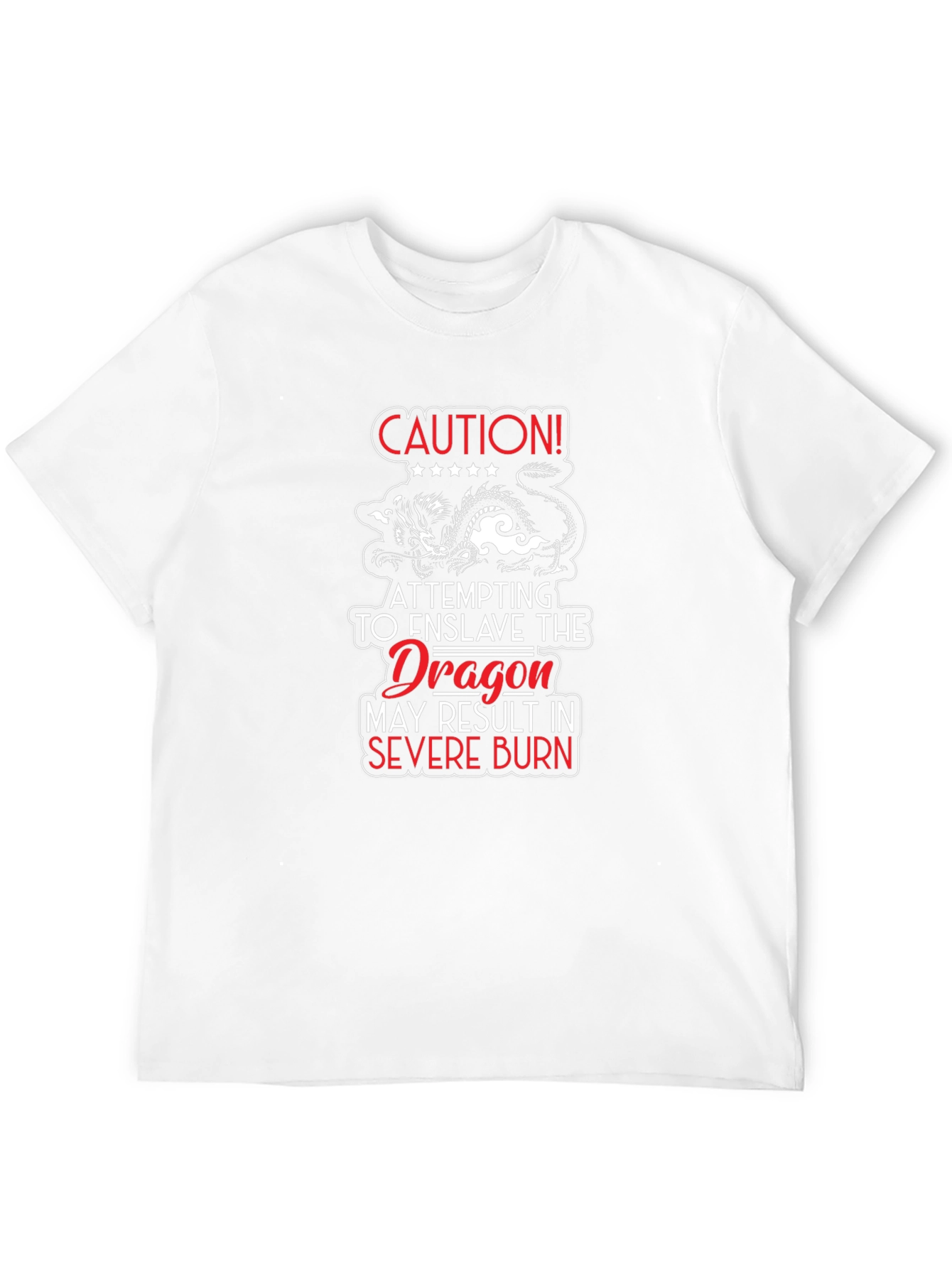 Caution Dragon Graphic T-Shirt