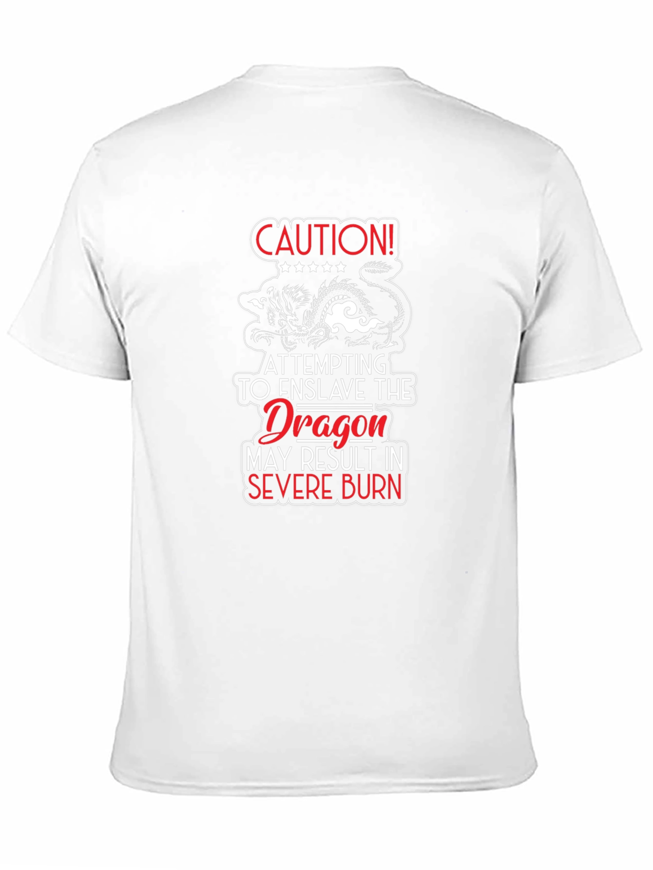 Caution Dragon Graphic T-Shirt