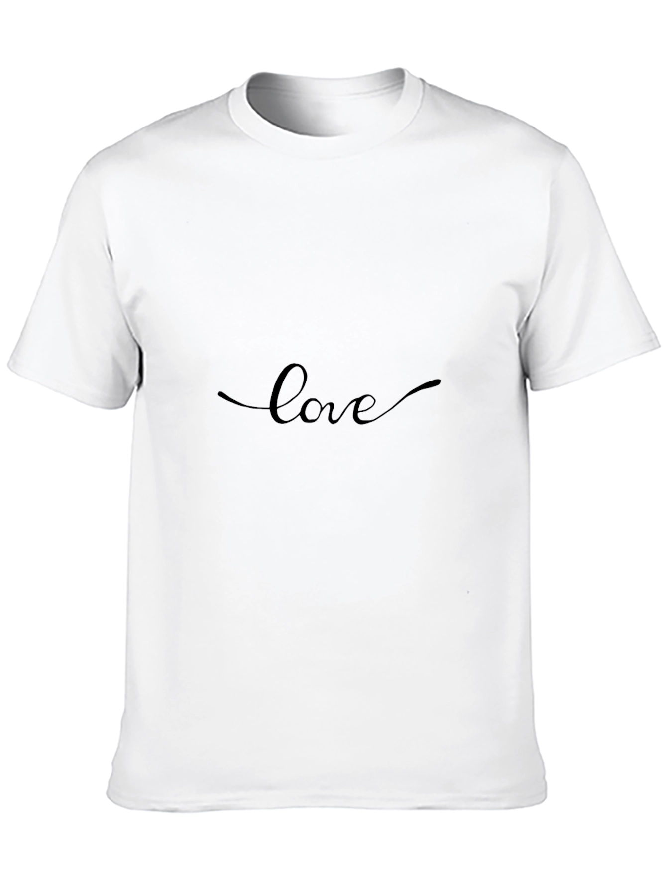 Love Script Black T-Shirt