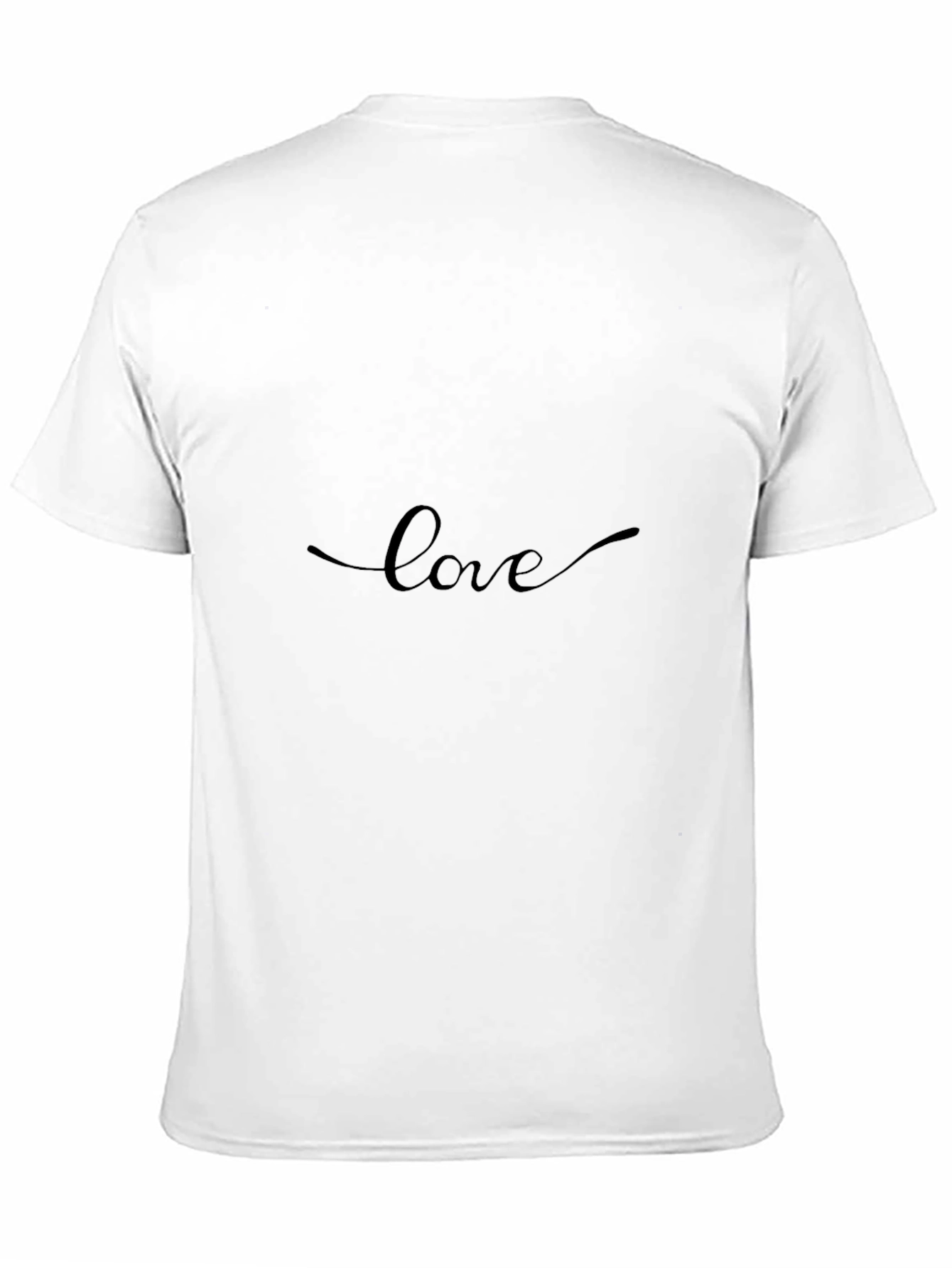 Love Script Black T-Shirt