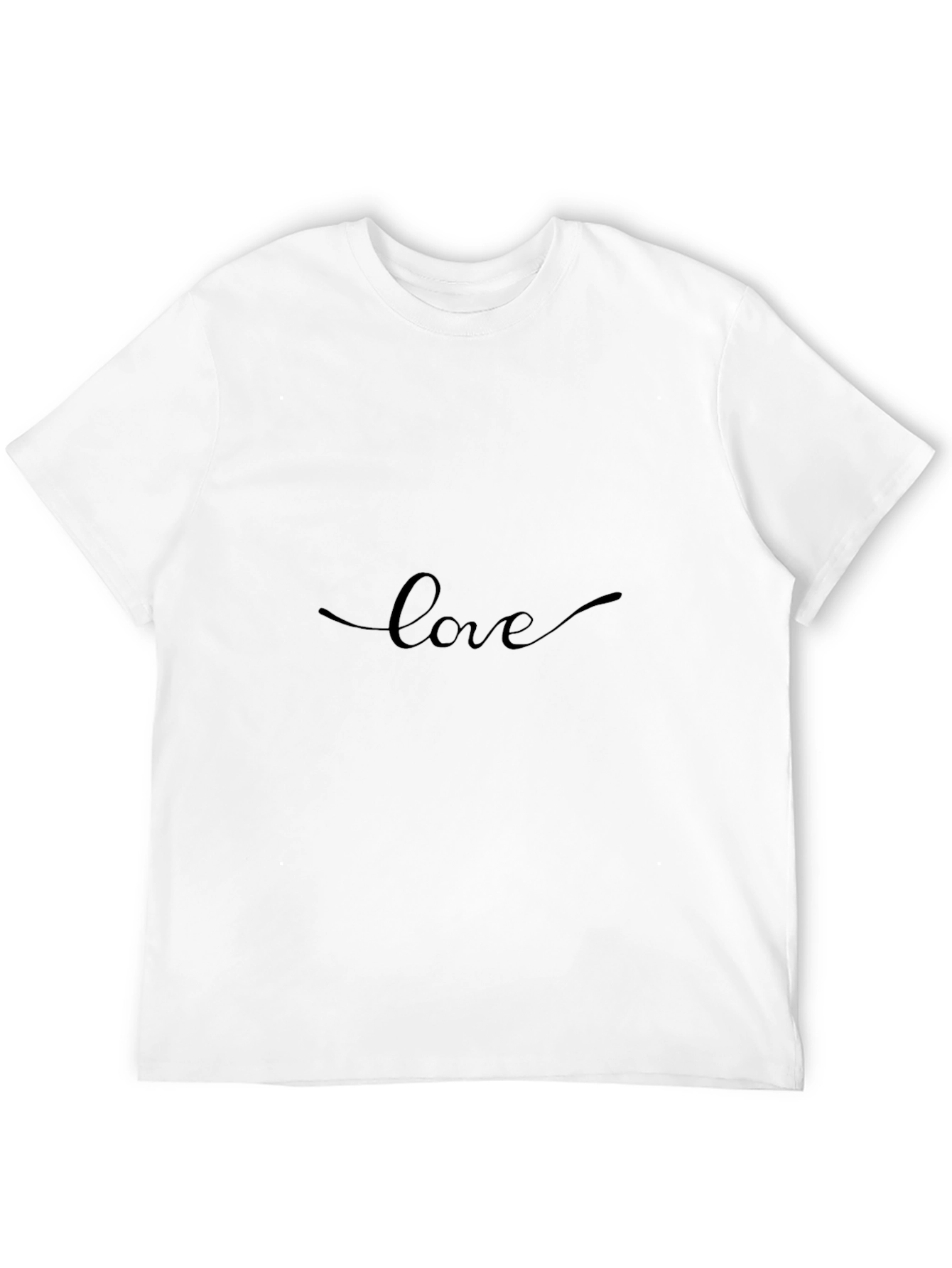 Love Script Black T-Shirt