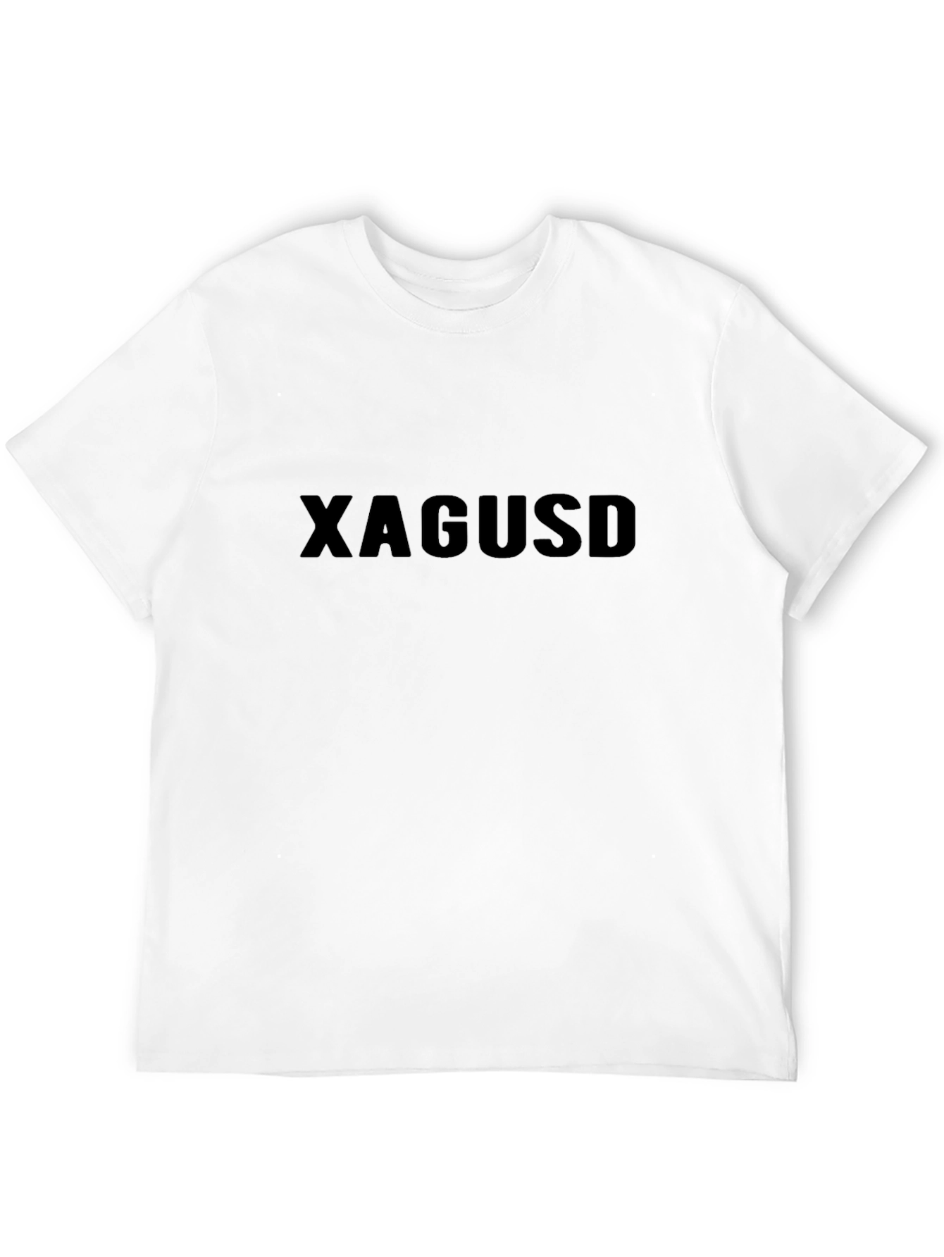 XAGUSD Black T-Shirt - Modern Minimalist Style