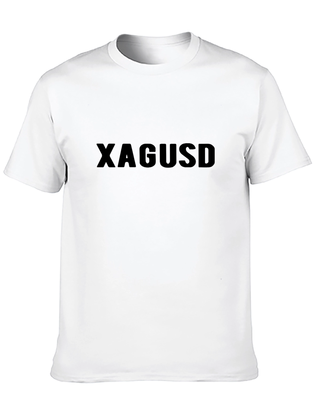 XAGUSD Black T-Shirt - Modern Minimalist Style