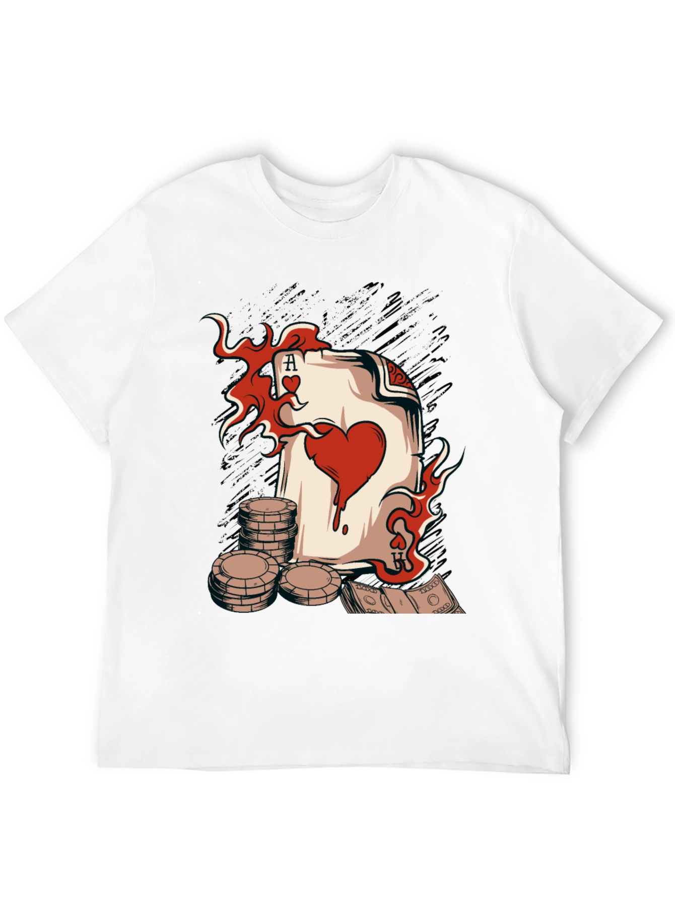 Ace of Hearts Poker T-Shirt - Lucky Gambling Tee
