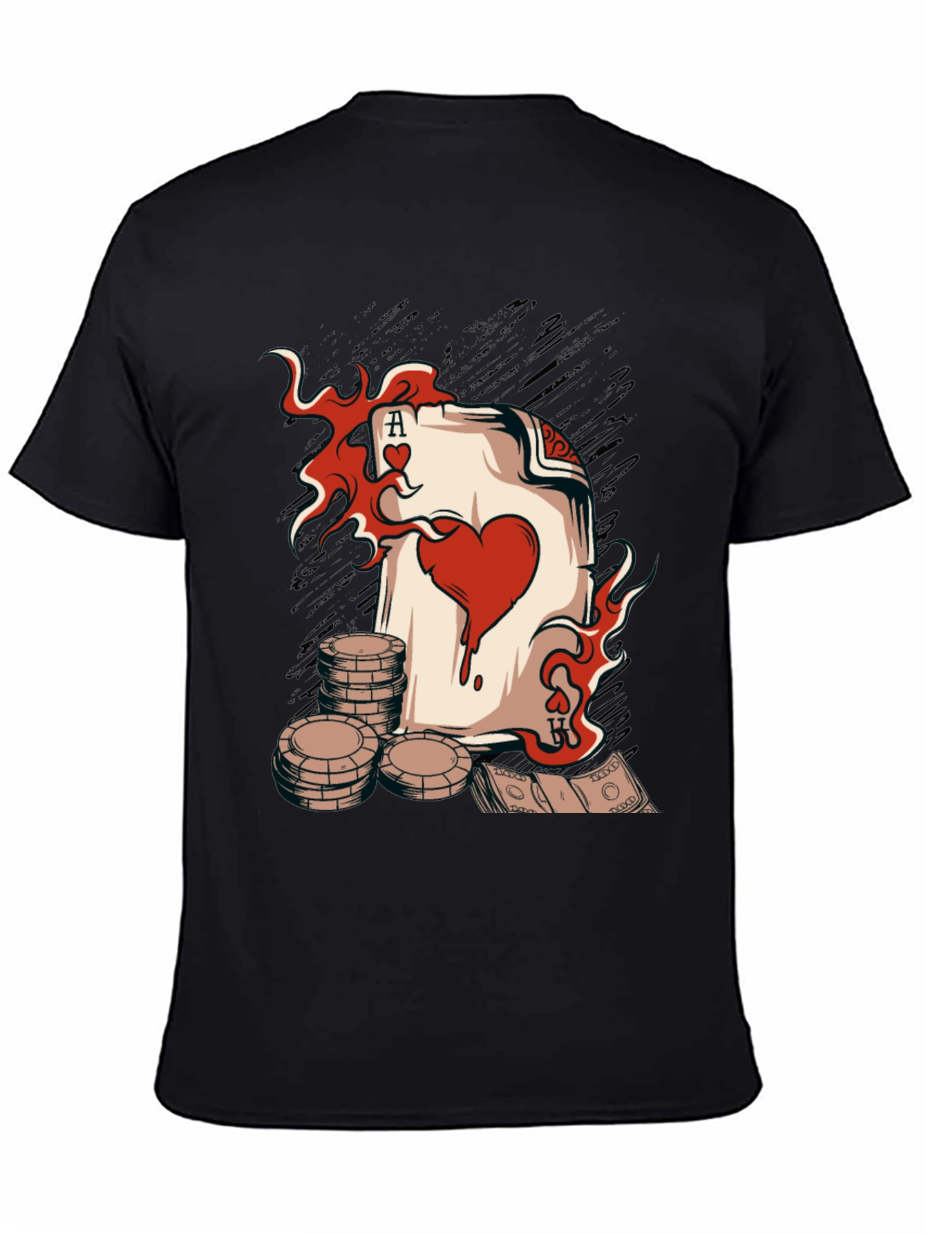 Ace of Hearts Poker T-Shirt - Lucky Gambling Tee