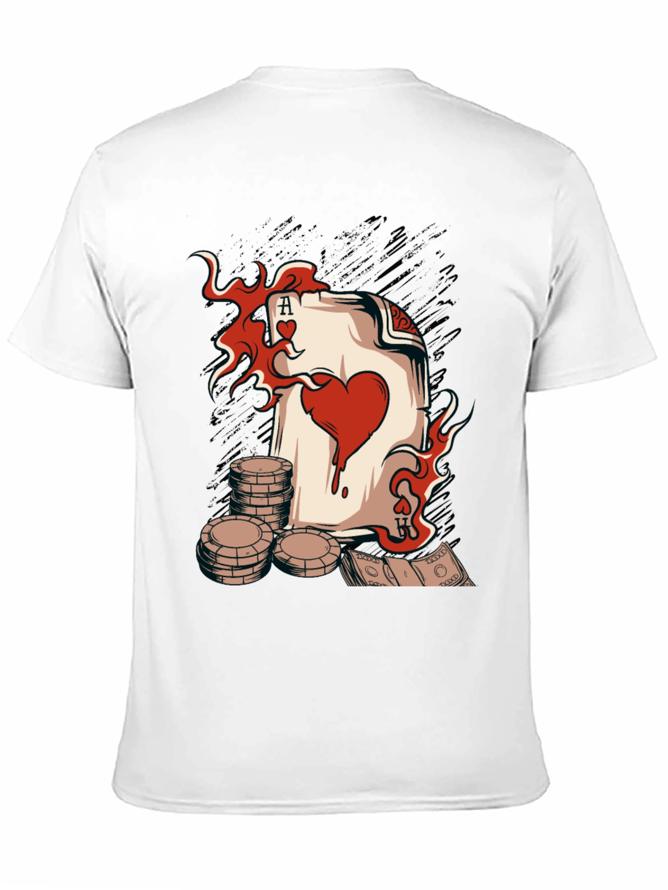 Ace of Hearts Poker T-Shirt - Lucky Gambling Tee