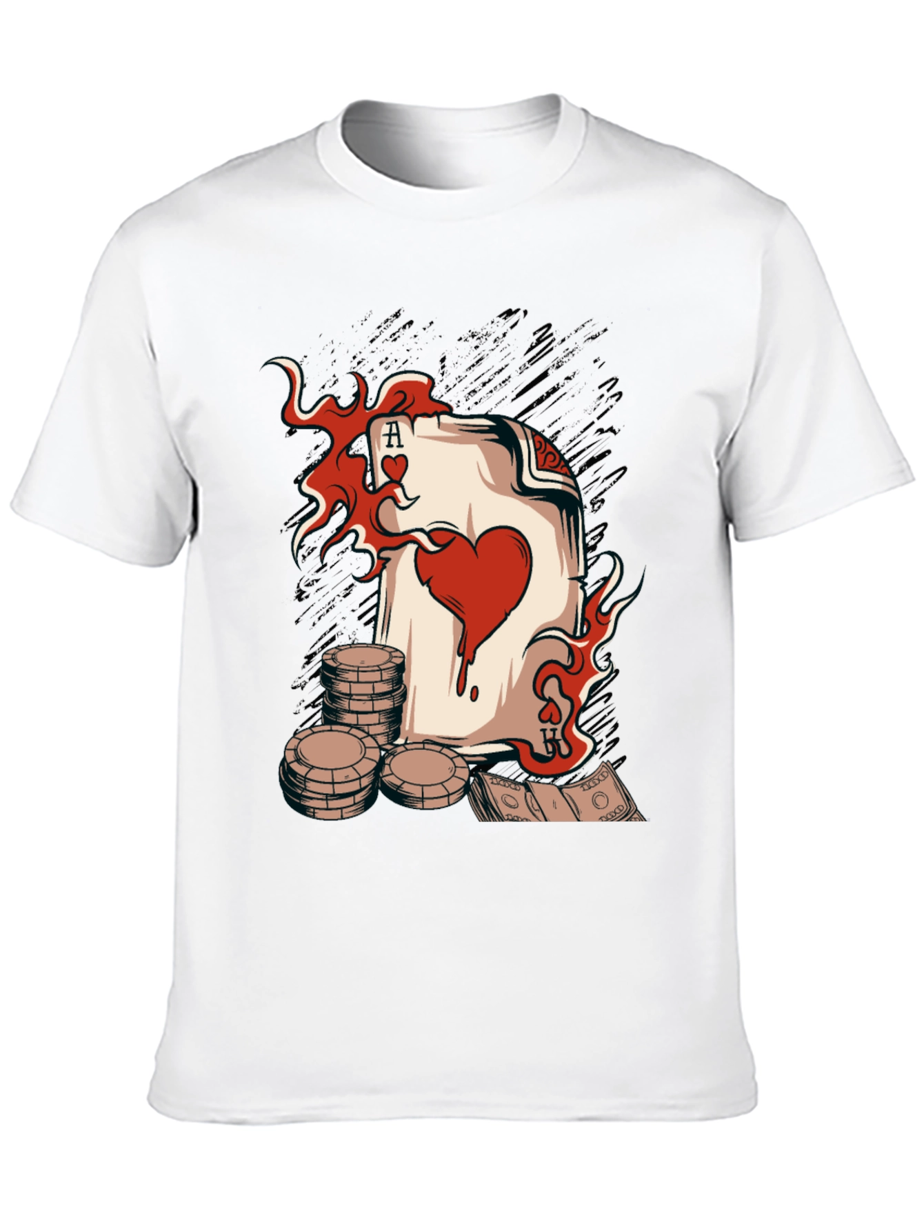 Ace of Hearts Poker T-Shirt - Lucky Gambling Tee