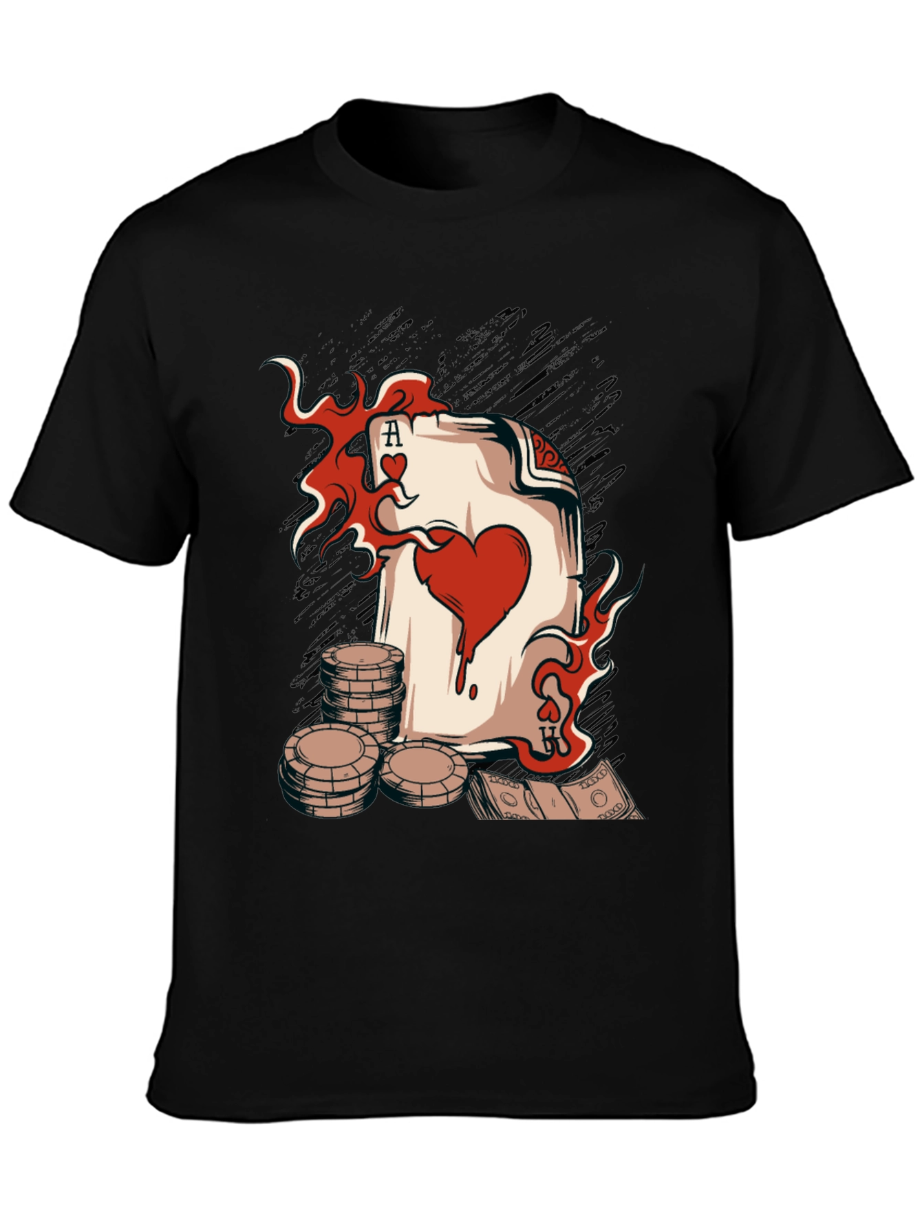 Ace of Hearts Poker T-Shirt - Lucky Gambling Tee