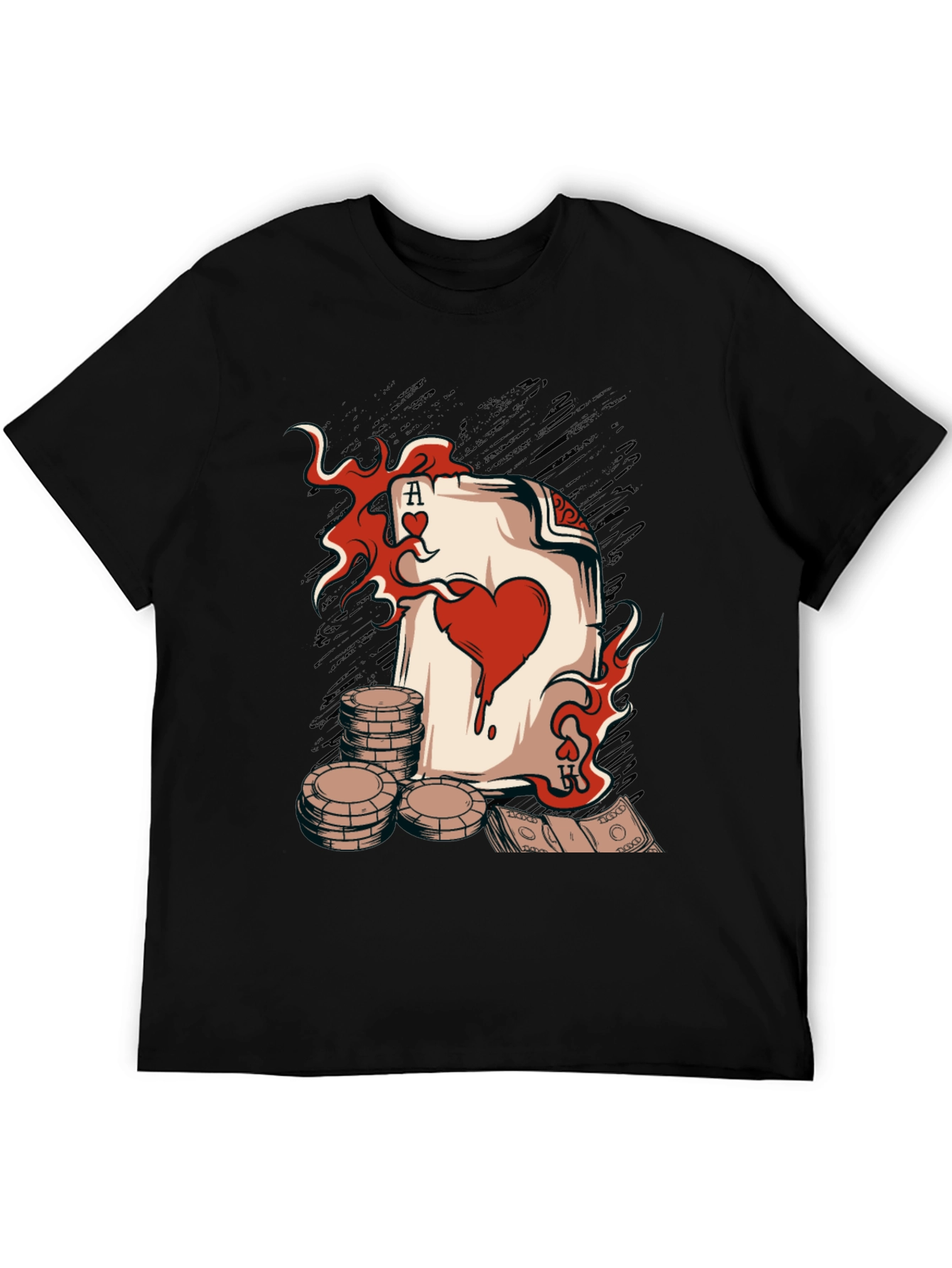 Ace of Hearts Poker T-Shirt - Lucky Gambling Tee