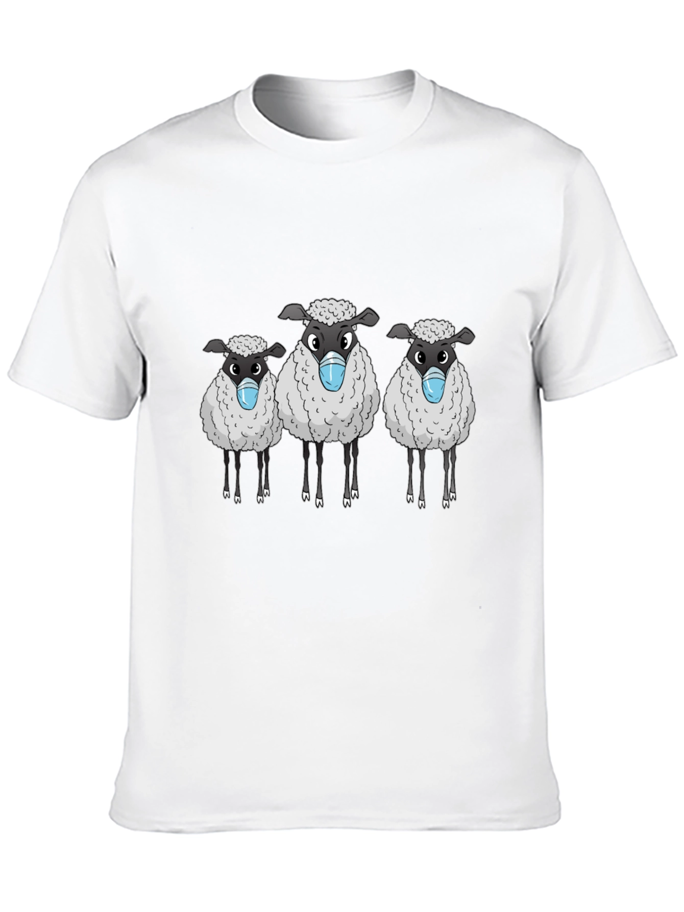 Sheep Wearing Masks Graphic Tee