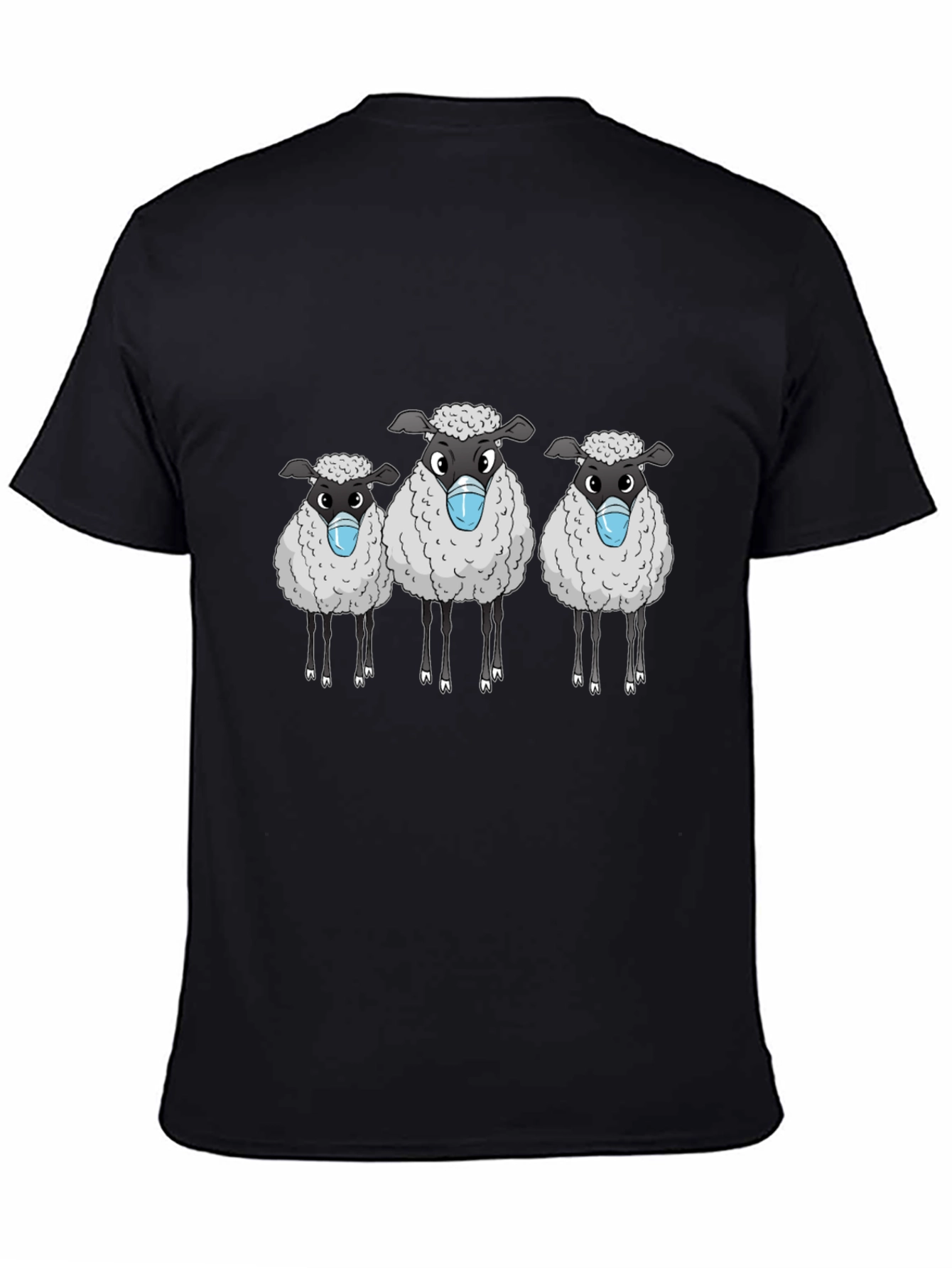 Sheep Wearing Masks Graphic Tee