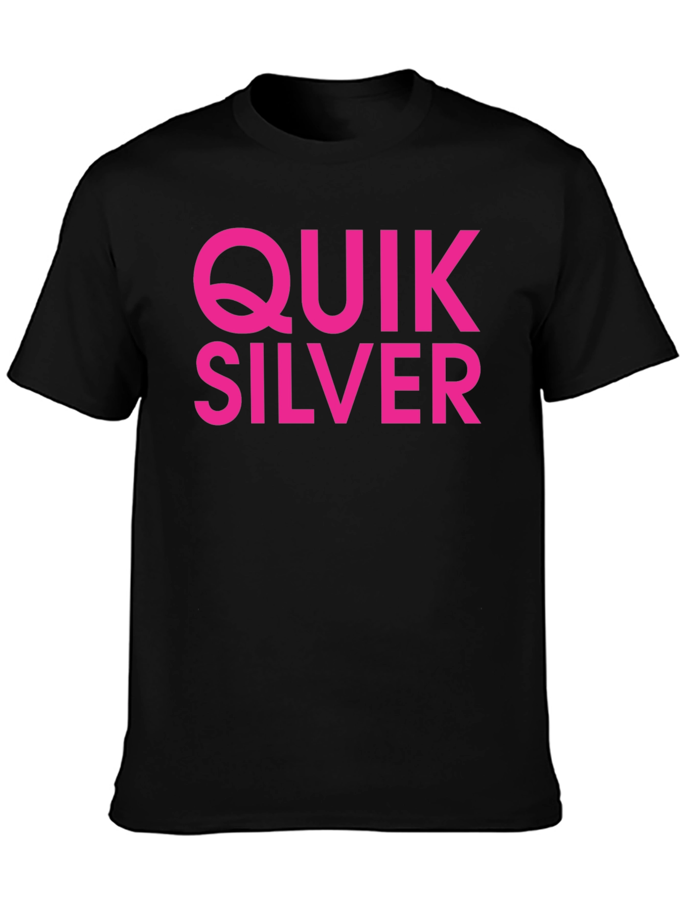 Quiksilver Graphic Tee - Black Cotton Blend