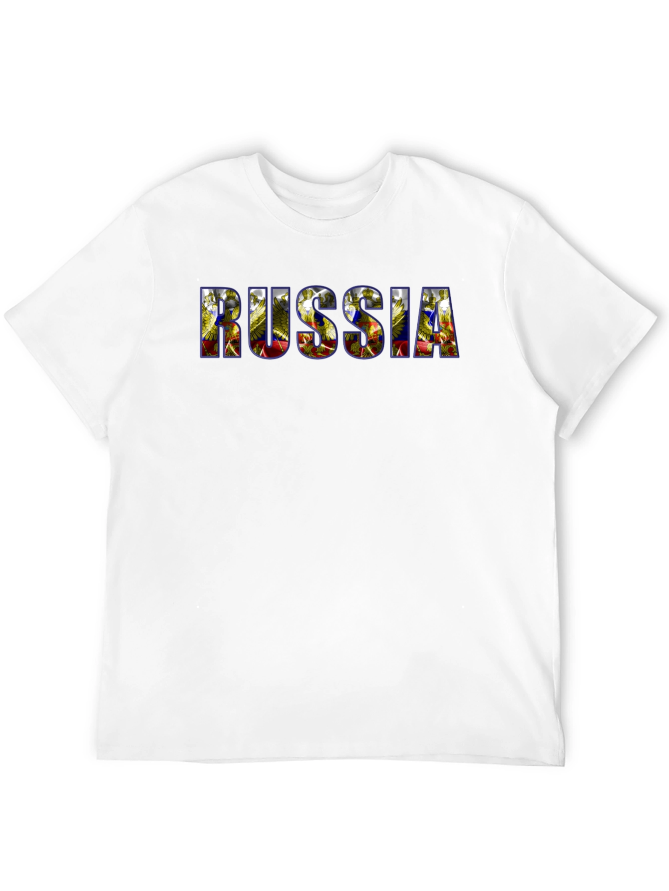 Russia Graphic Print Black T-Shirt