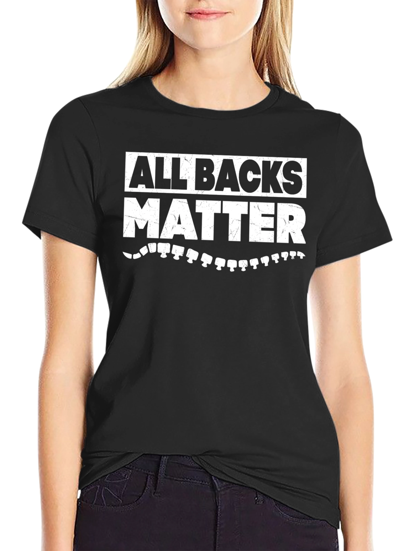 All Backs Matter Graphic Tee - Chiropractic Humor