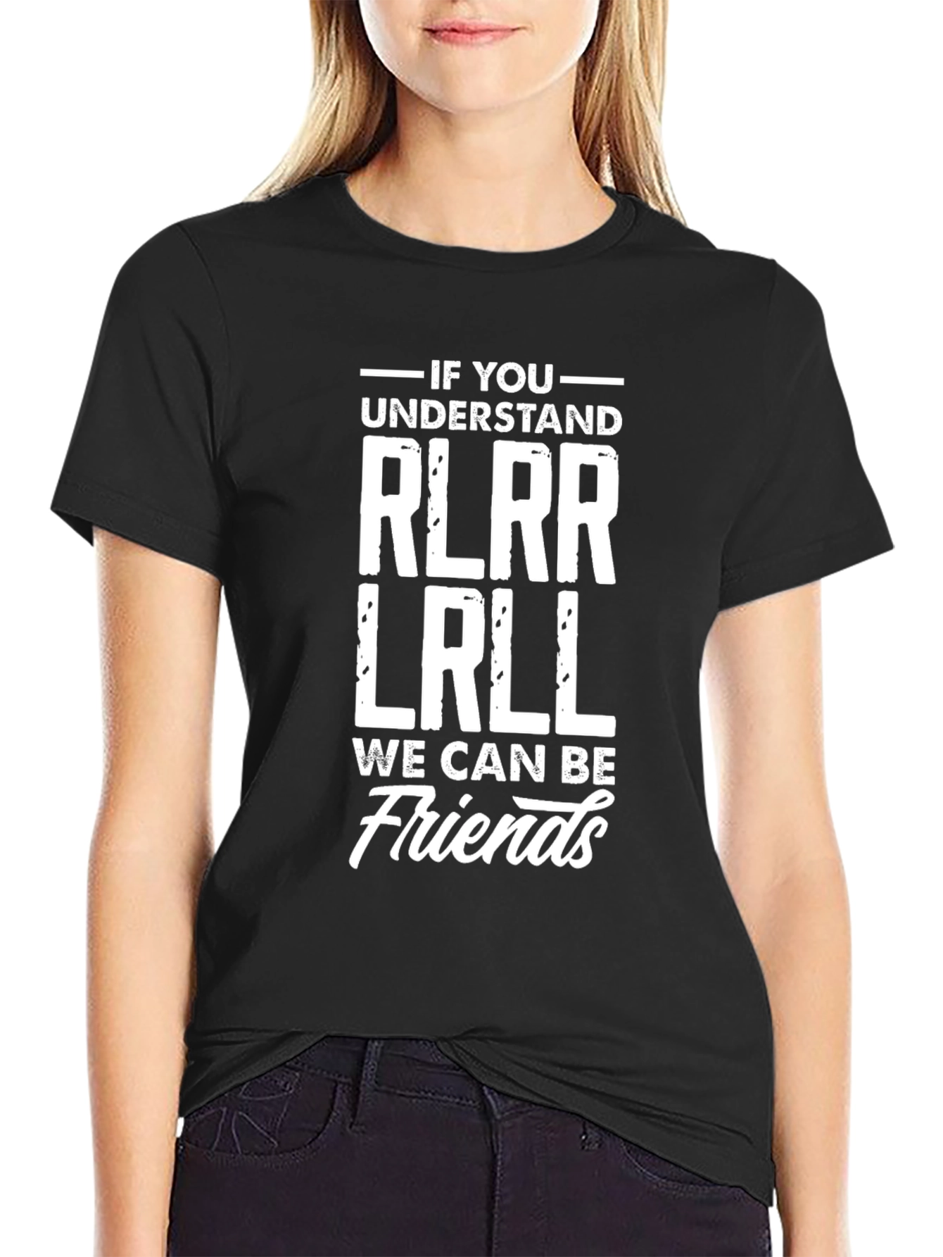 Funny Drummer T-Shirt - If You Understand RLRL LRLL