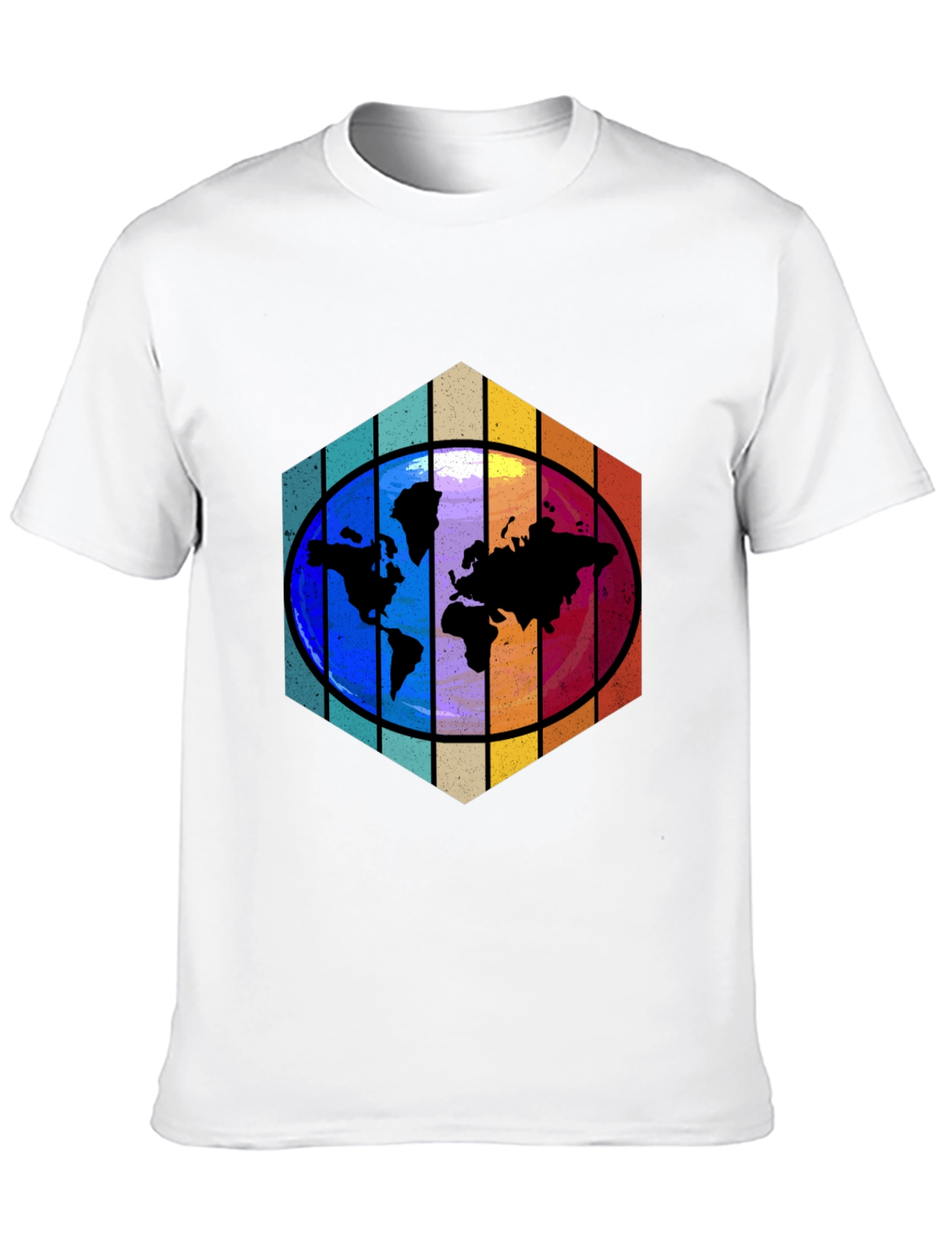World Map Graphic Tee - Black