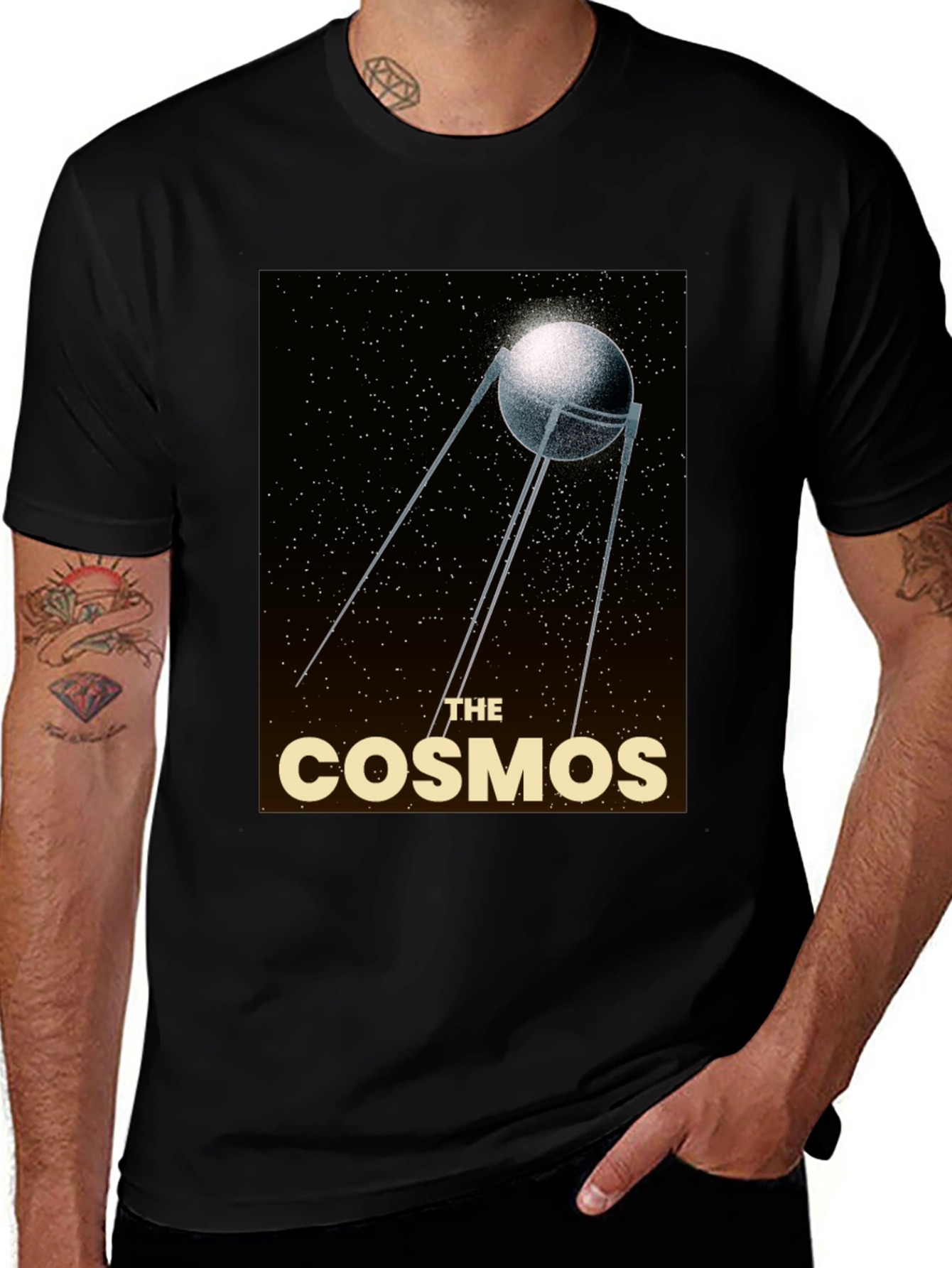 The Cosmos Graphic T-Shirt - Space Exploration Design