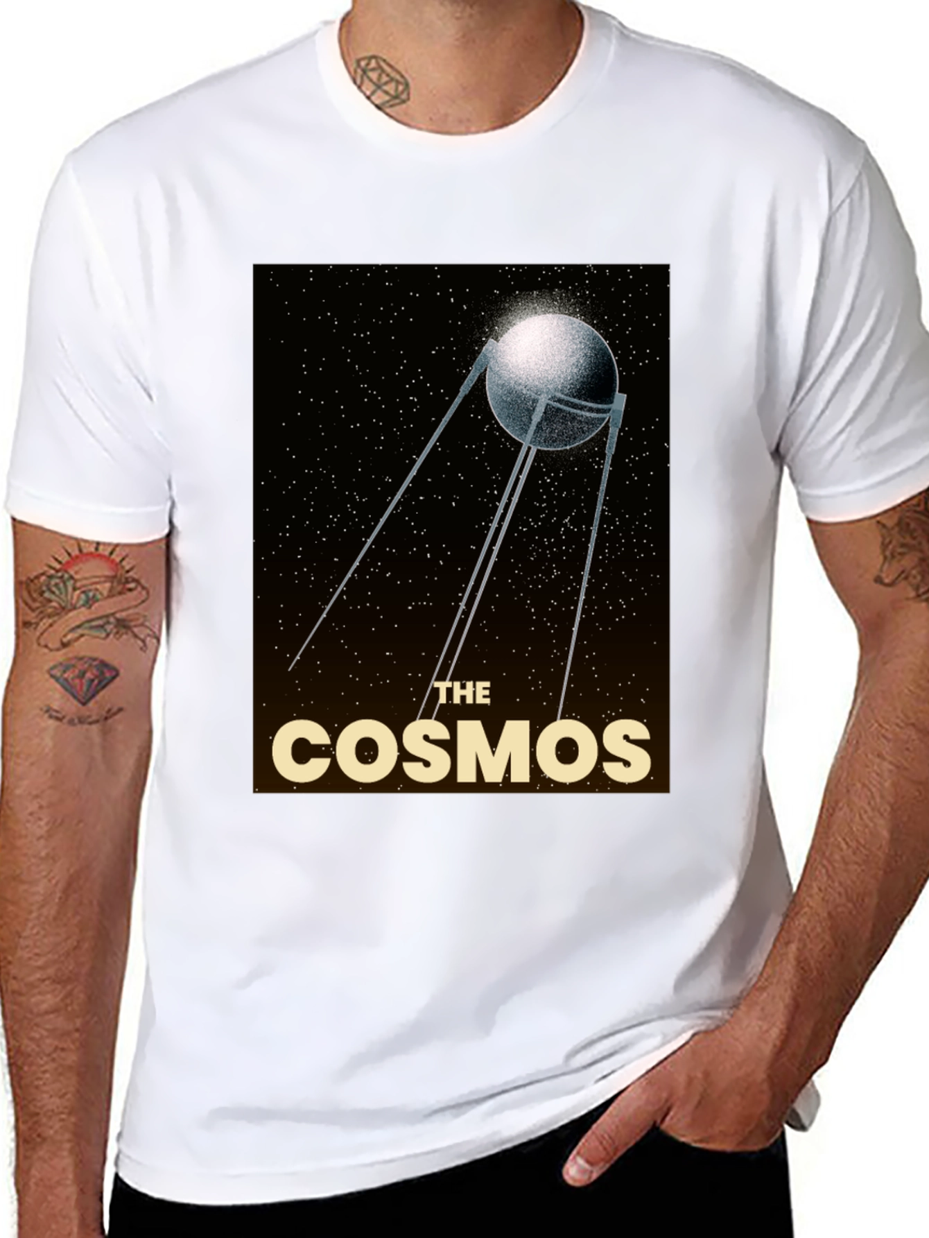 The Cosmos Graphic T-Shirt - Space Exploration Design