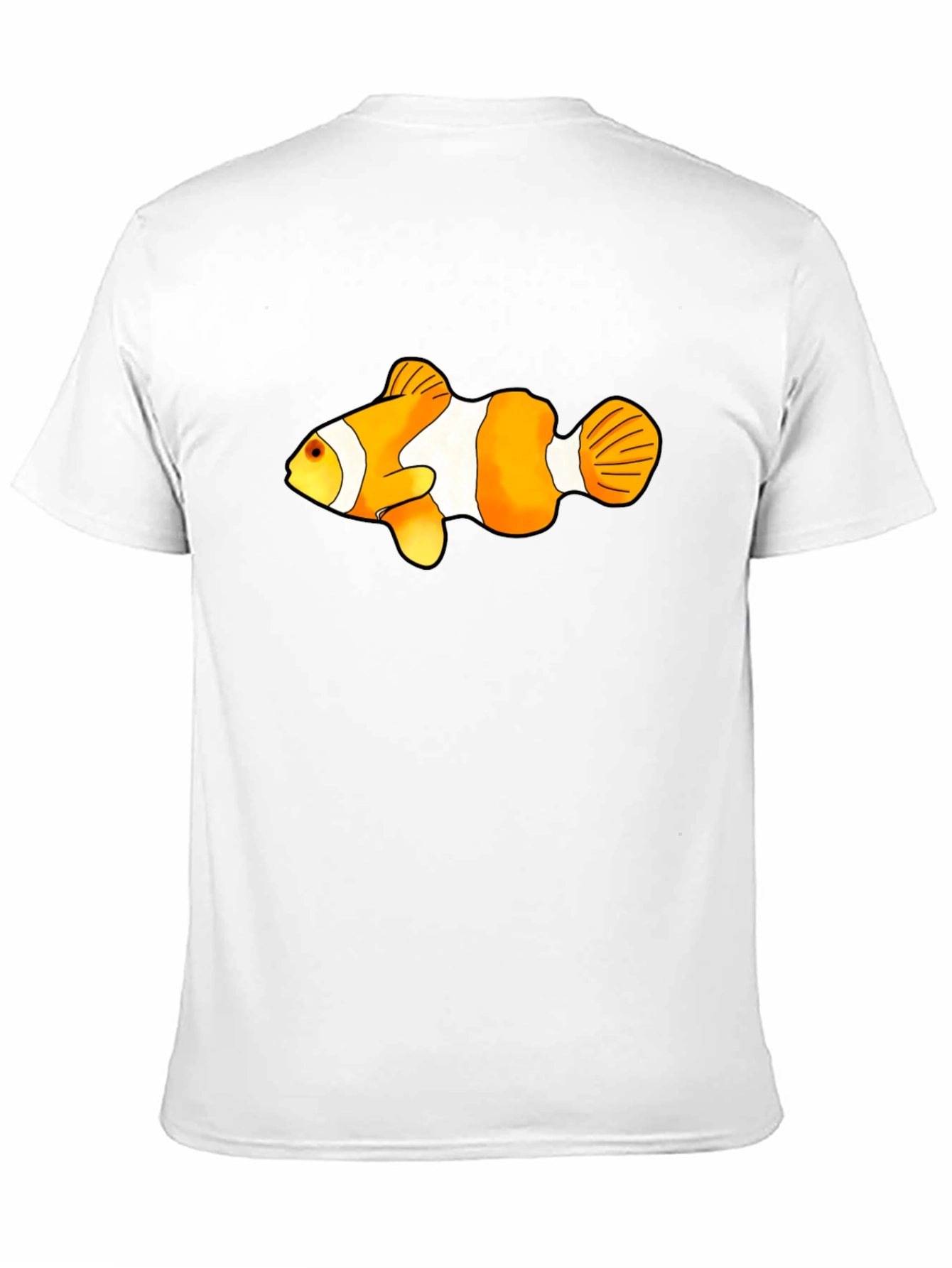 Clown Fish Graphic Tee - Black Cotton Blend