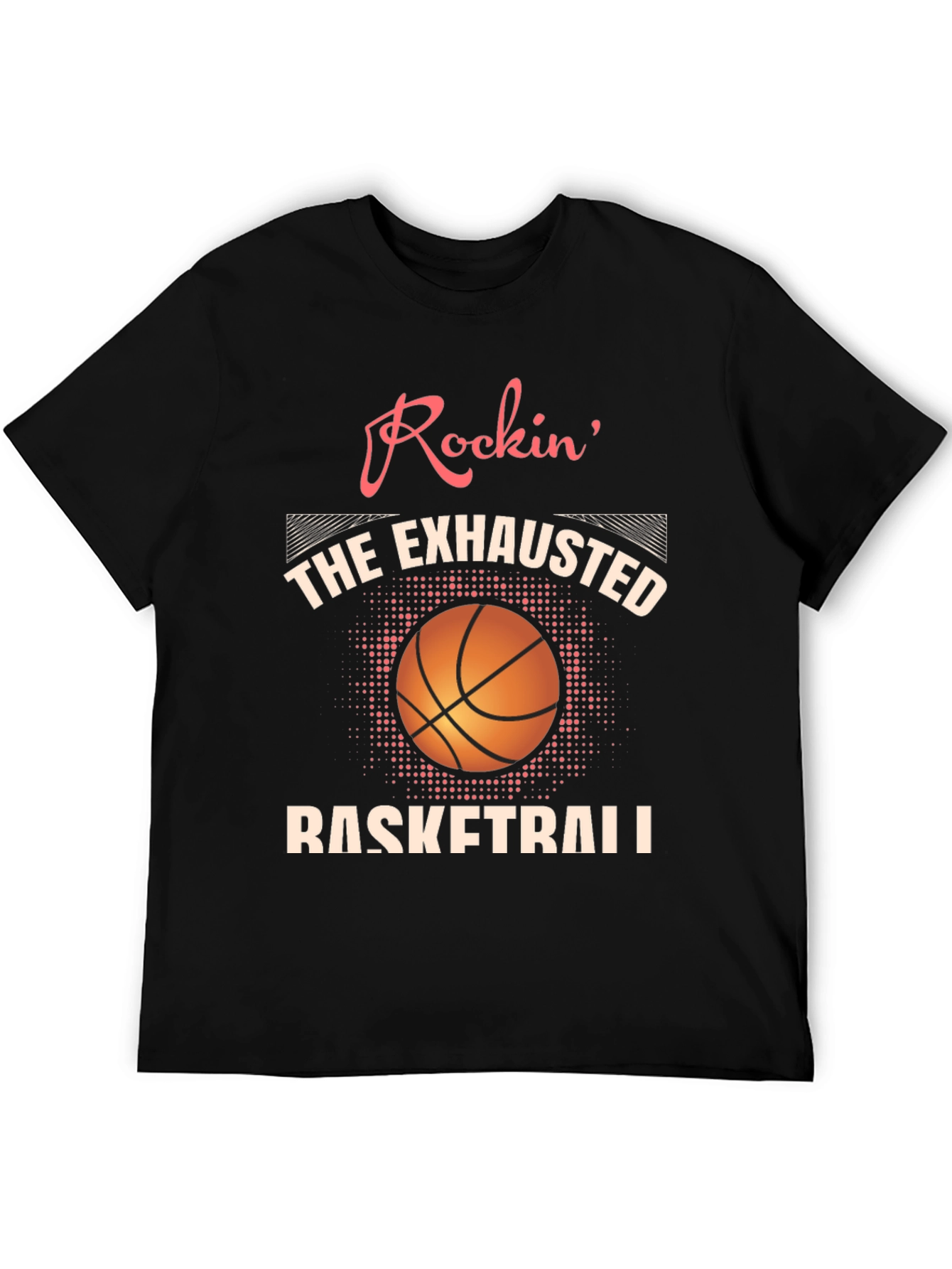Rockin Exhausted Basketball Graphic Tee