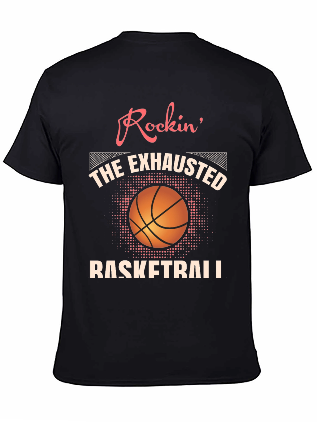 Rockin Exhausted Basketball Graphic Tee