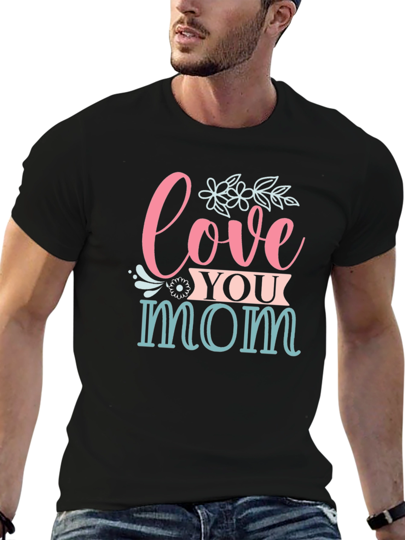 Love You Mom Graphic T-Shirt