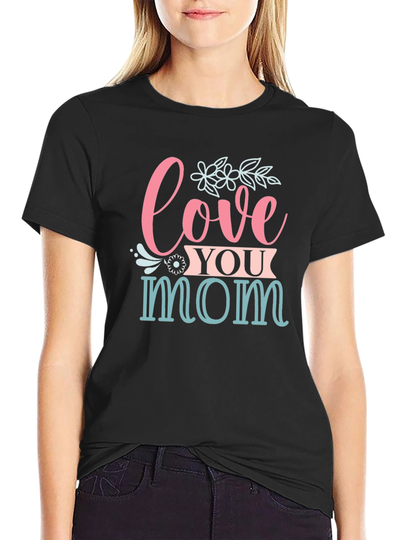 Love You Mom Graphic T-Shirt