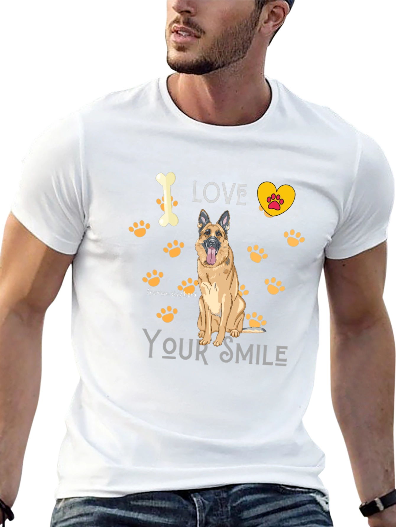 I Love My German Shepherd Dog T-Shirt