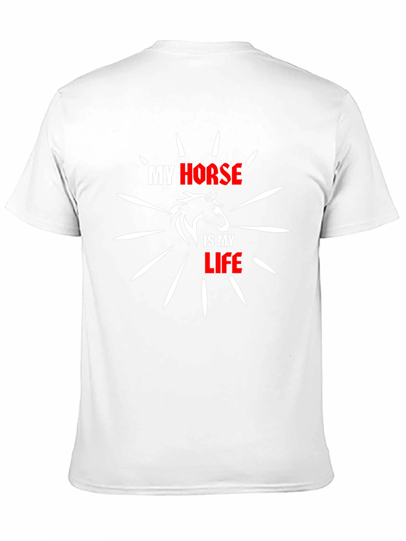 My Horse is My Life Black T-Shirt