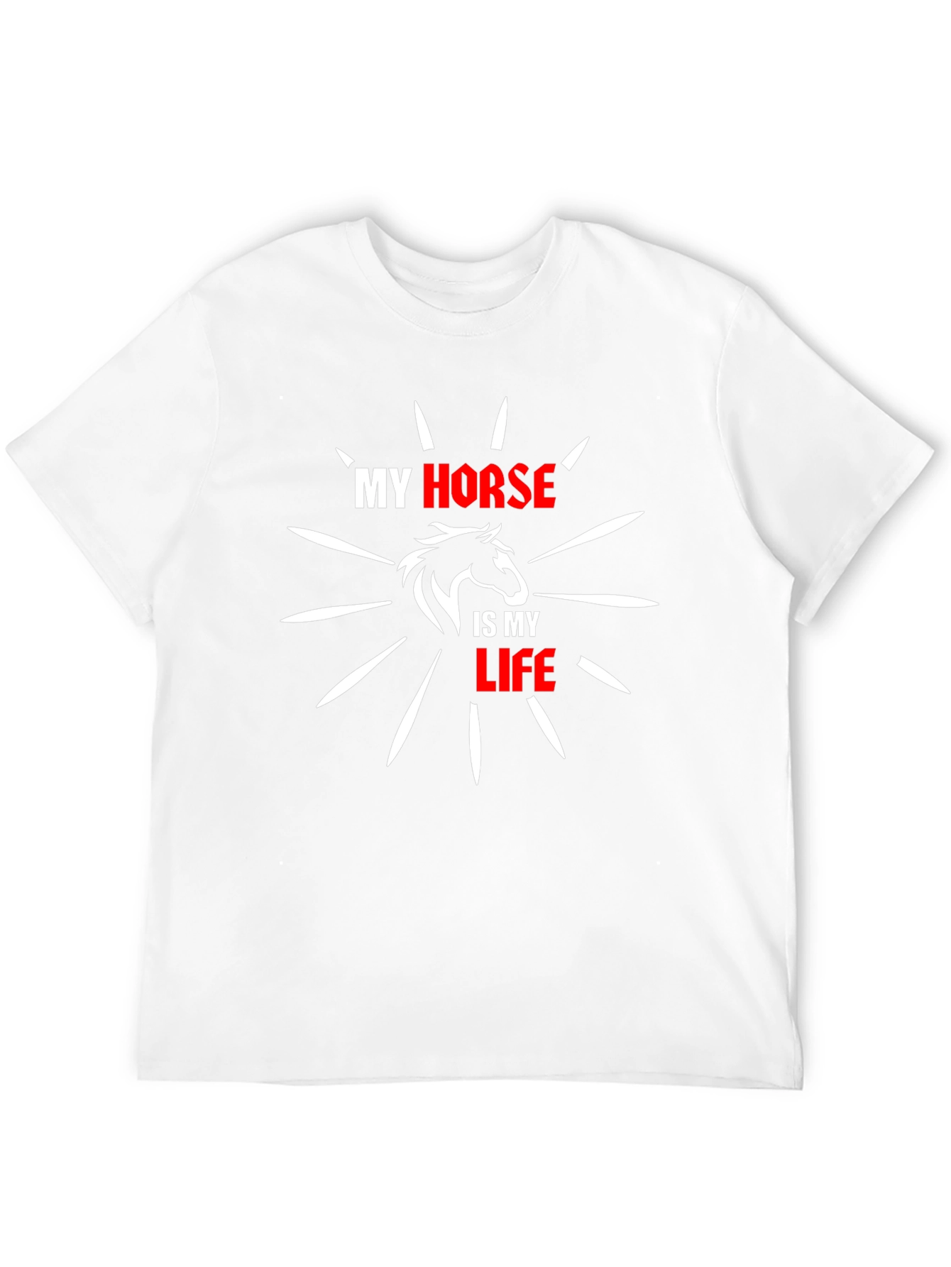 My Horse is My Life Black T-Shirt