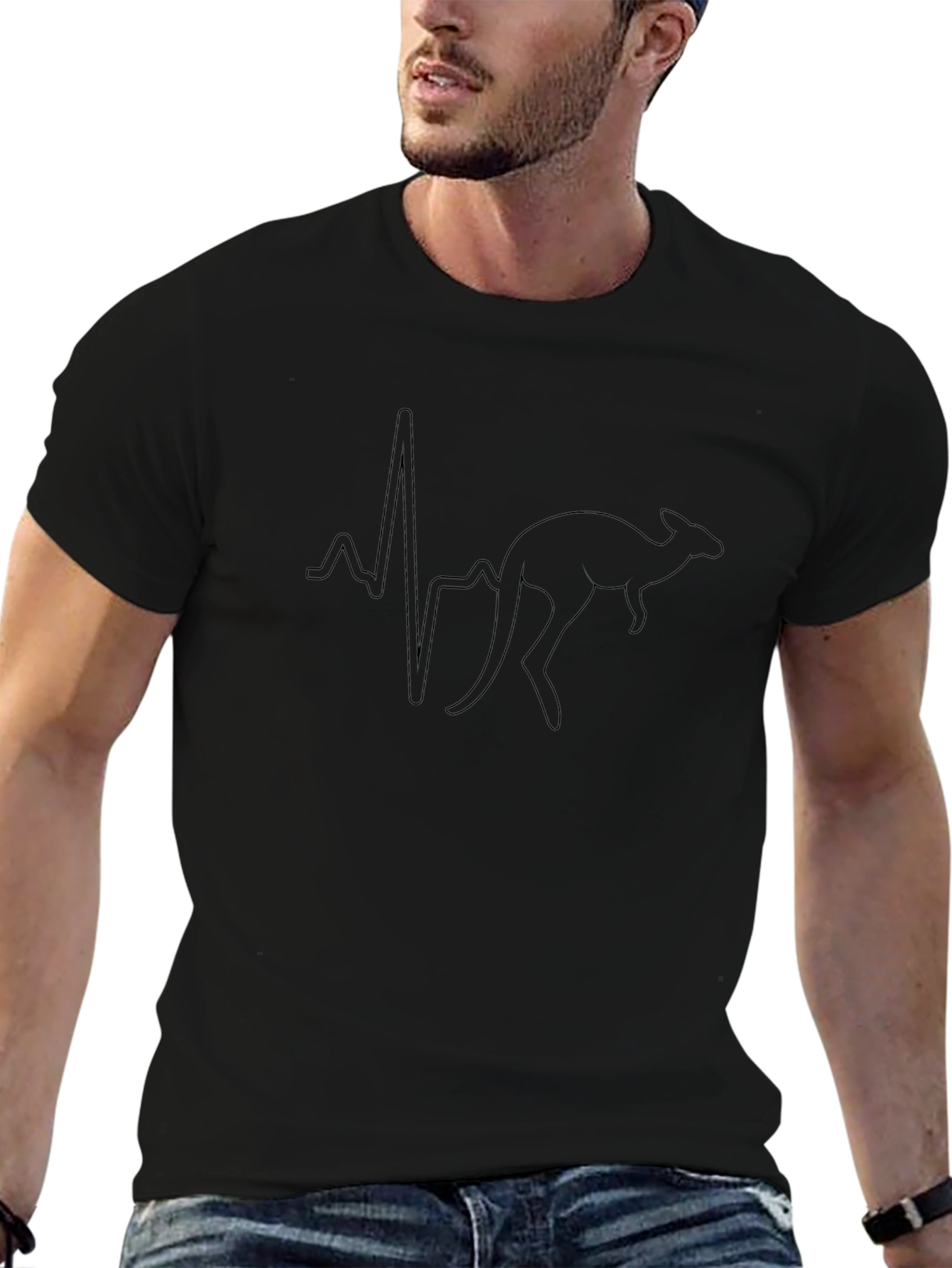 Kangaroo Heartbeat Graphic Tee